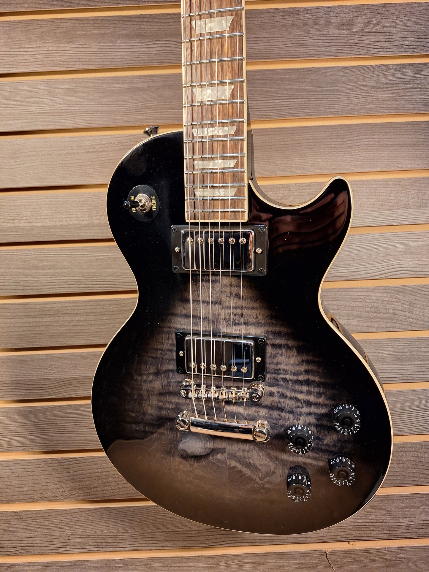 Epiphone Les Paul Tribute Plus Electric Guitar Ebony Burst