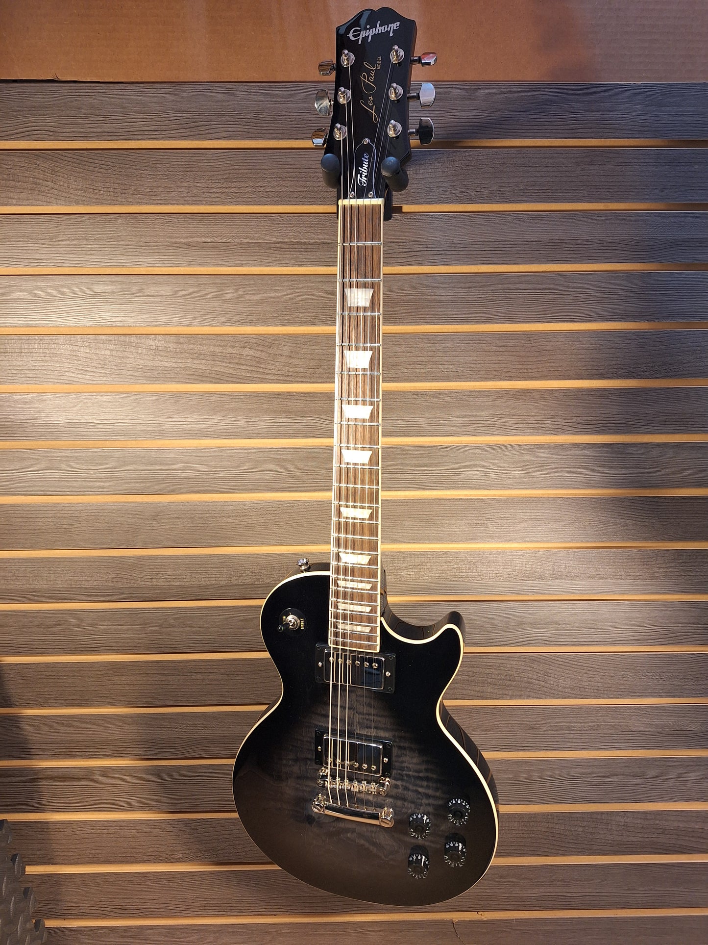 Epiphone Les Paul Tribute Plus Electric Guitar Ebony Burst