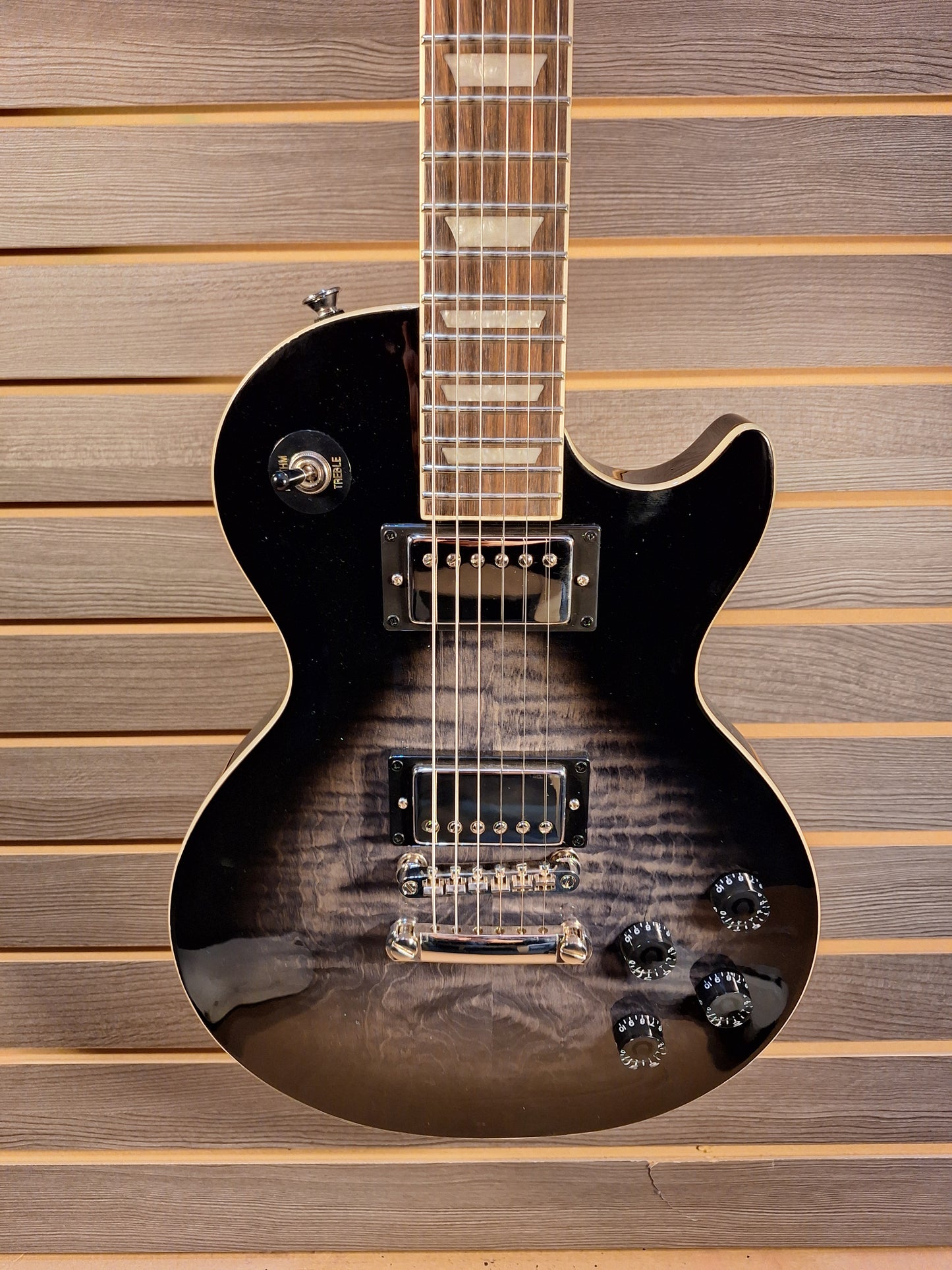 Epiphone Les Paul Tribute Plus Electric Guitar Ebony Burst