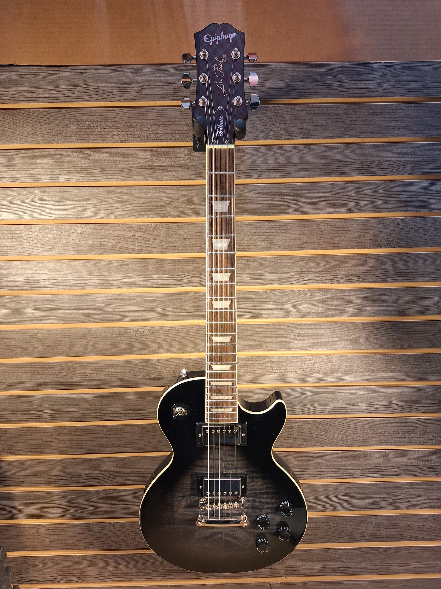 Epiphone Les Paul Tribute Plus Electric Guitar Ebony Burst