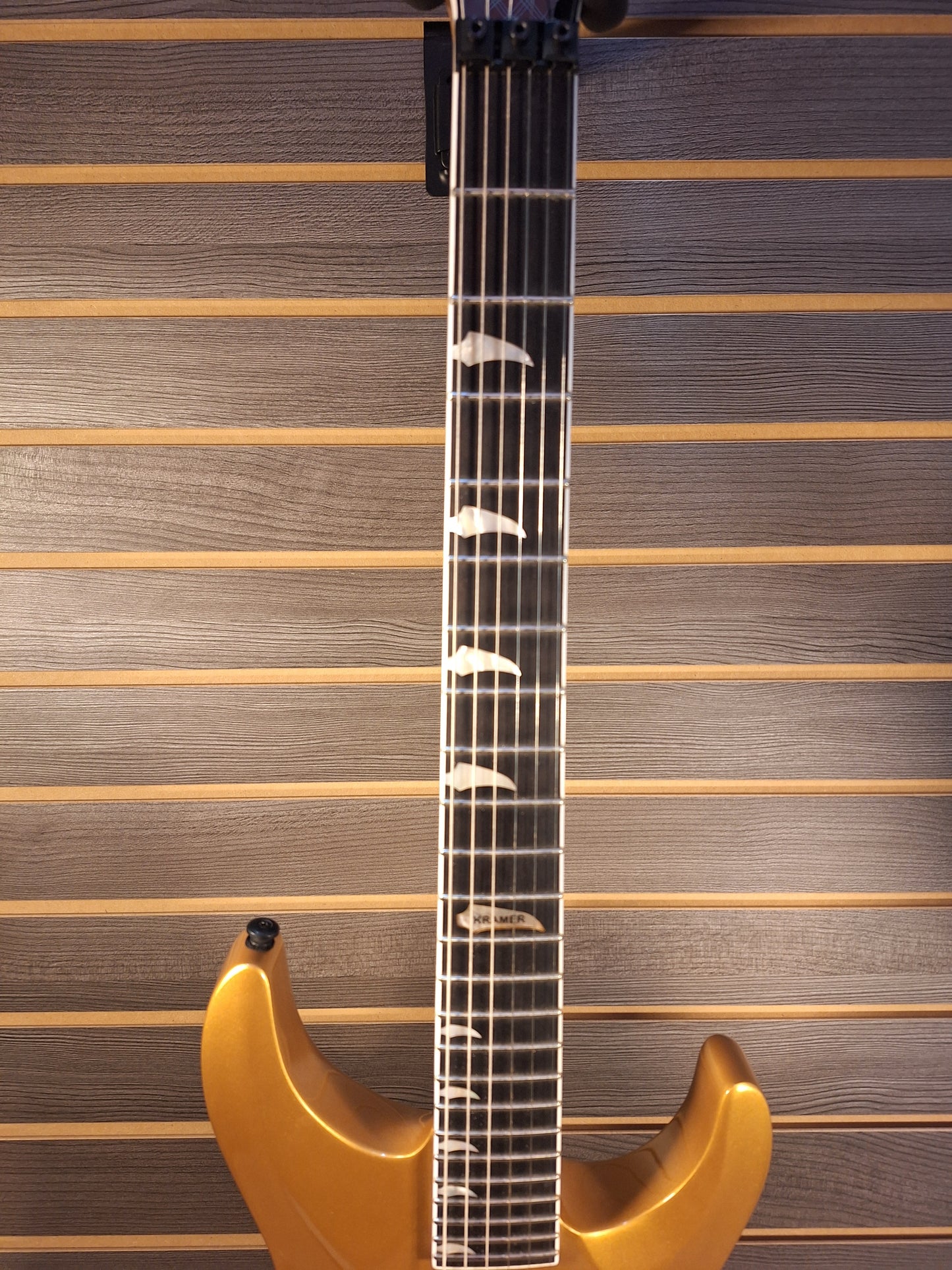 Kramer SM-1H Buzzsaw Gold Electric Guitar