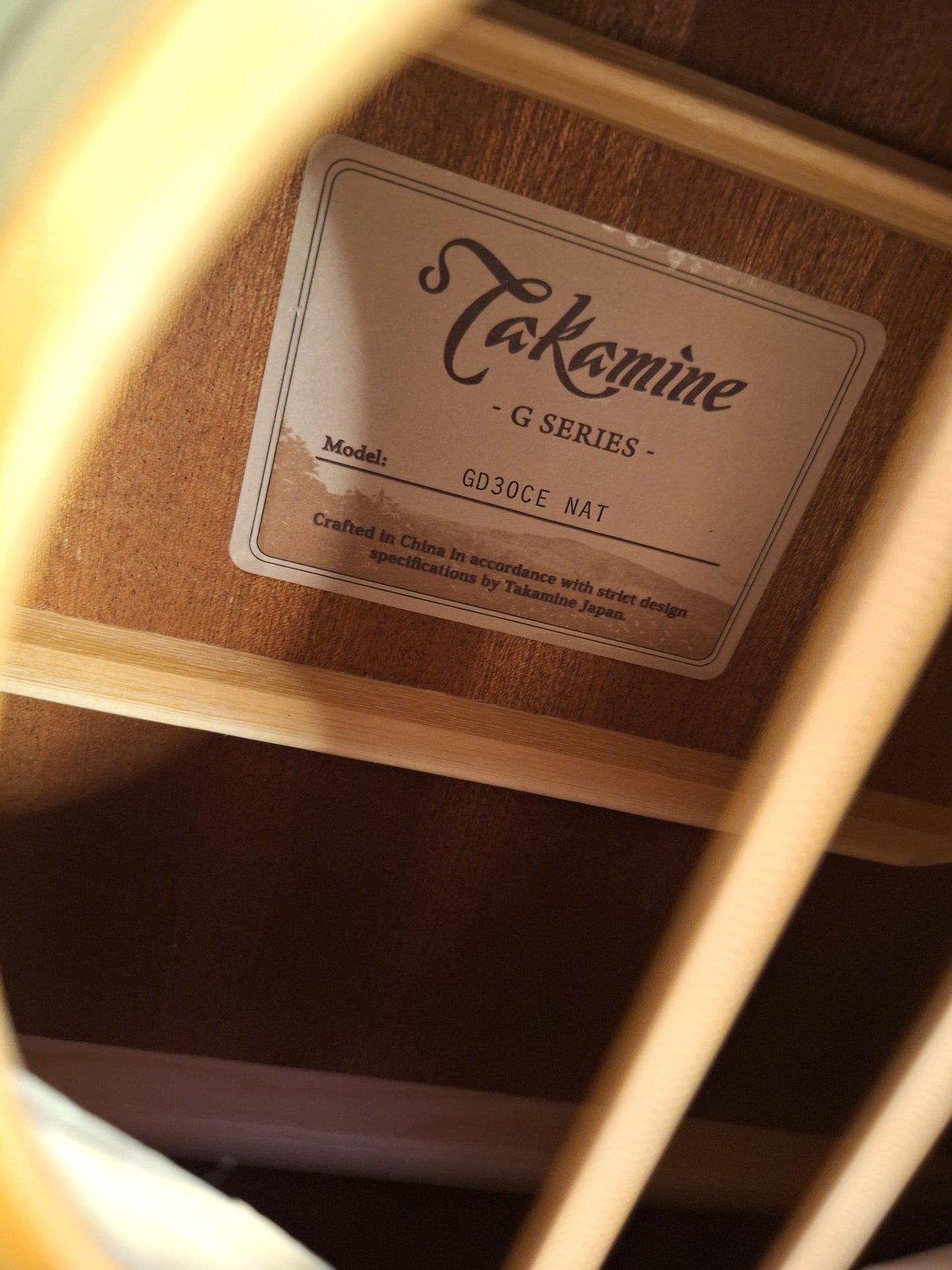 Takamine GD30CE Natural Electric Acoustic Guitar