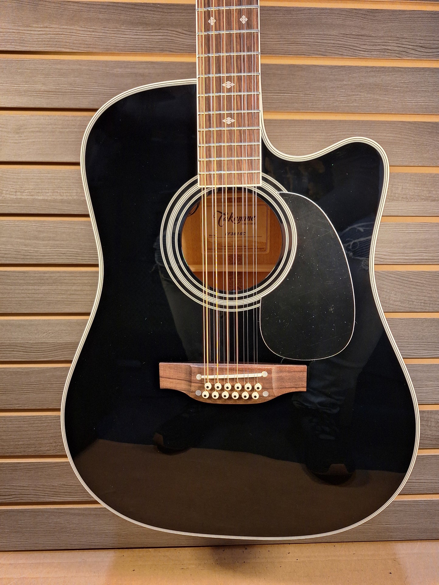 Takamine Legacy EF381SC Acoustic/Electric Guitar With Soft Case