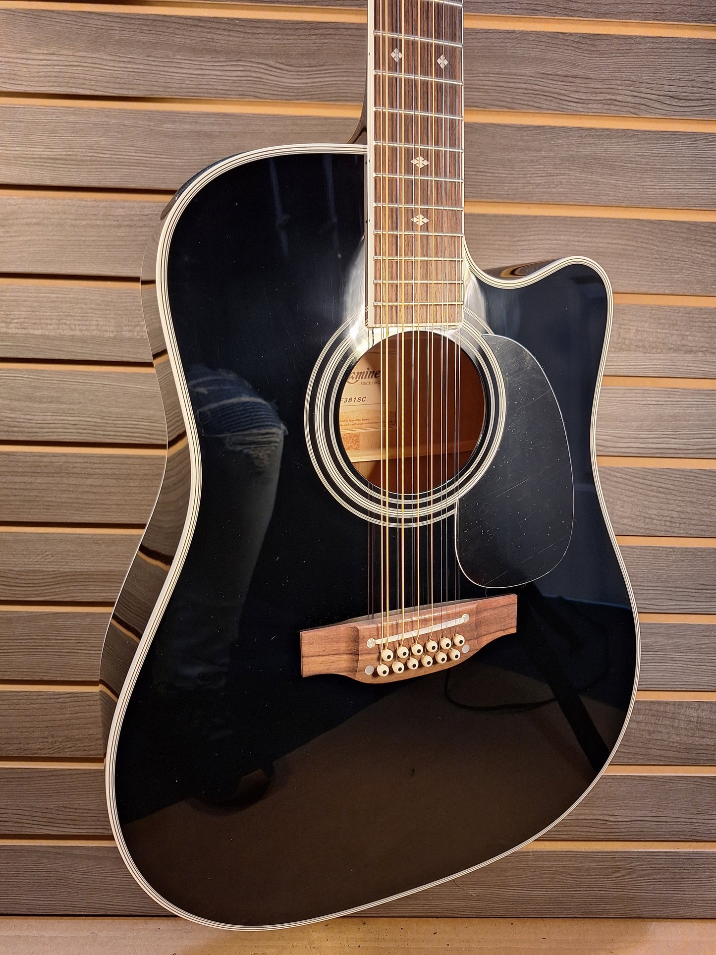 Takamine Legacy EF381SC Acoustic/Electric Guitar With Soft Case