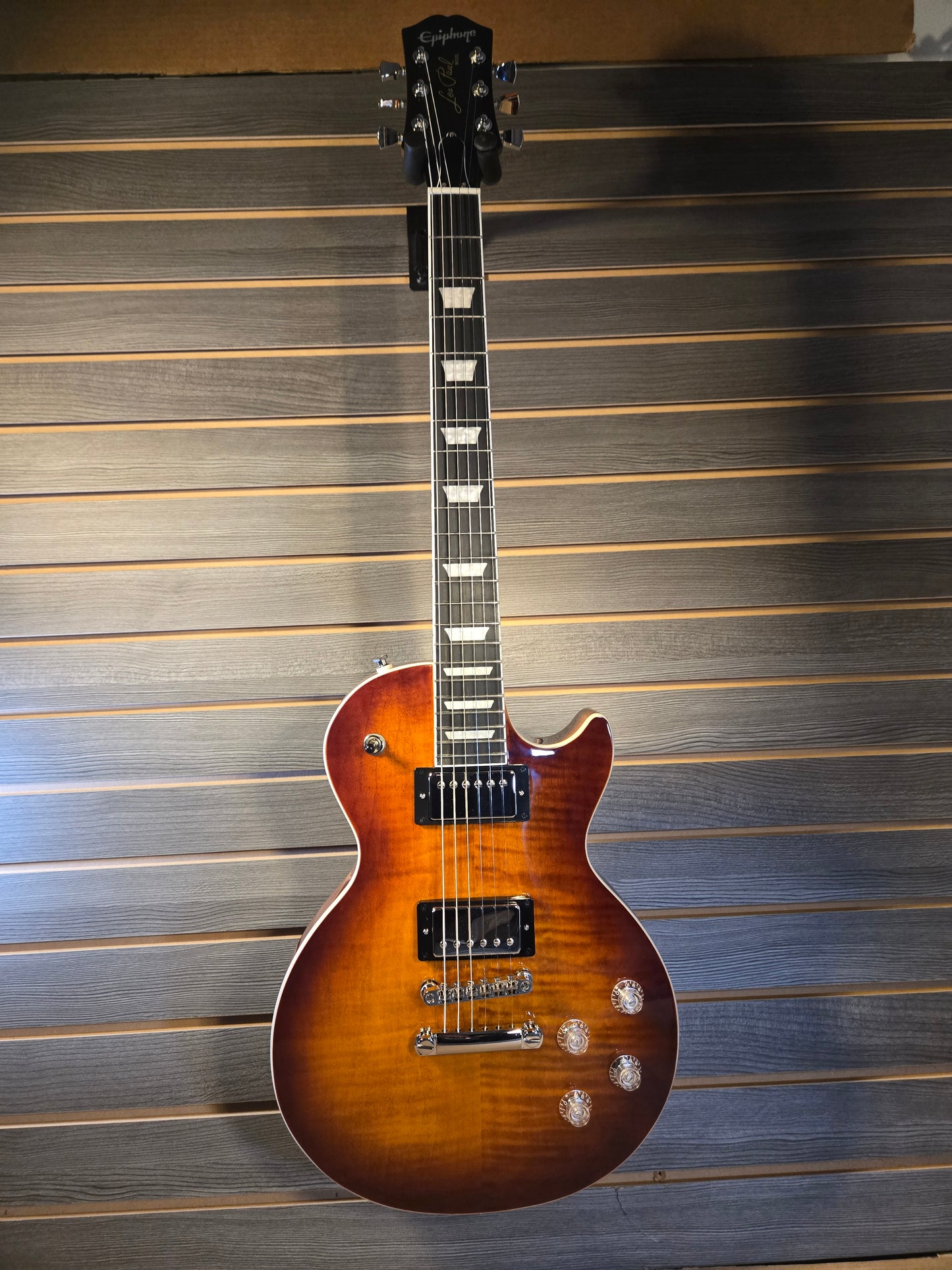 Epiphone Les Paul Modern Figured Mohave Burst Electric Guitar With Premium Gig Bag