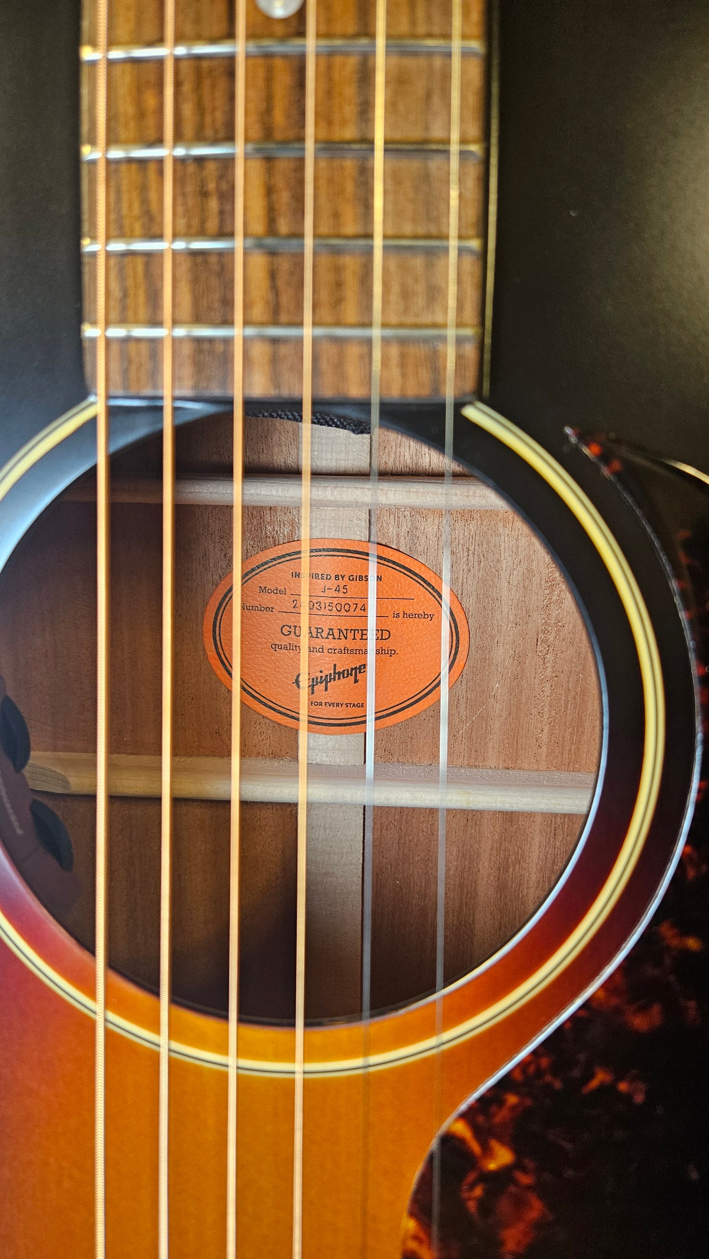Epiphone Dr. Epiphone J-45 With Premium Gig Bag (B)