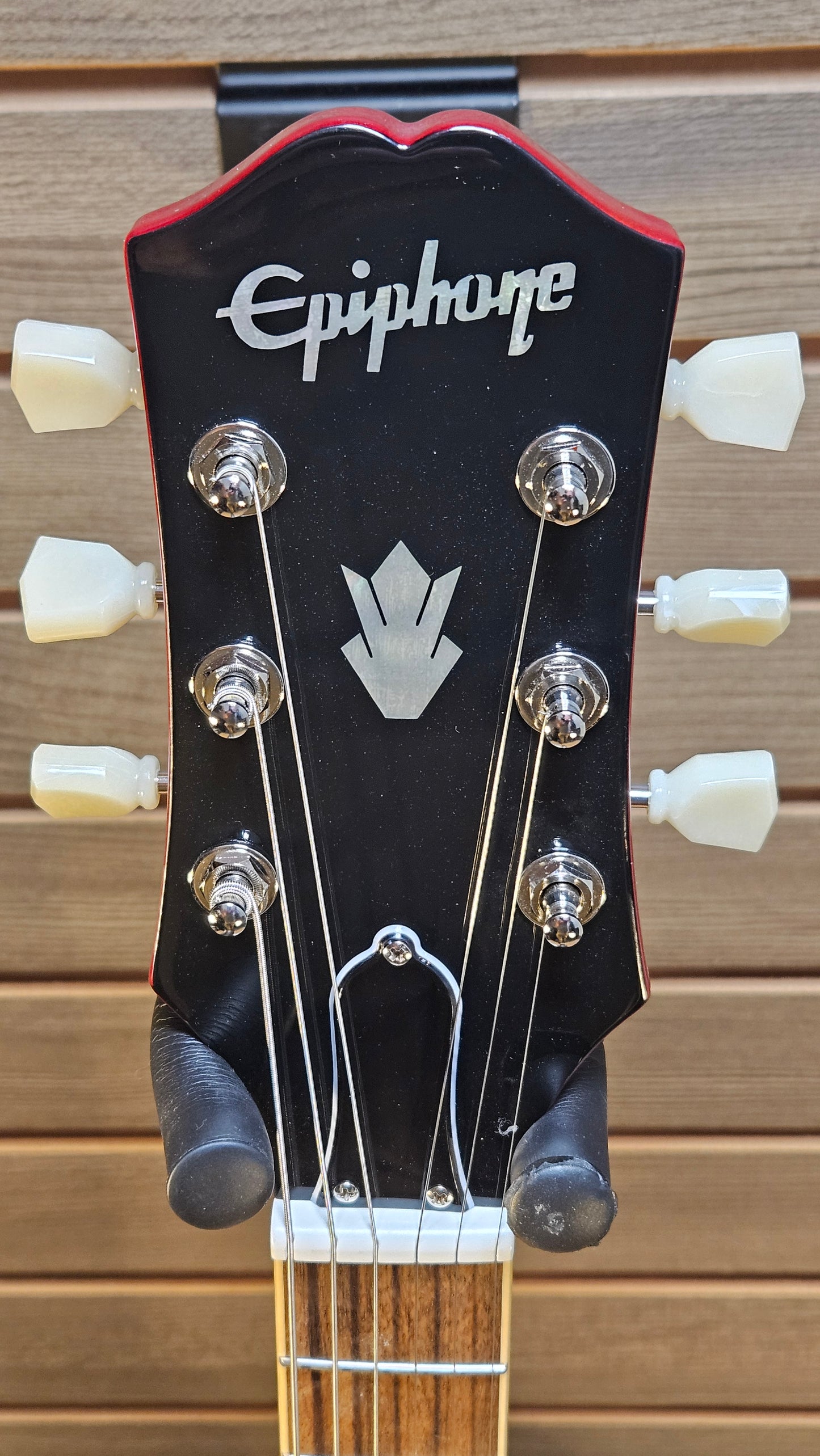 Epiphone ES-335 Cherry Figured Electric Guitar With Premium Gigbag