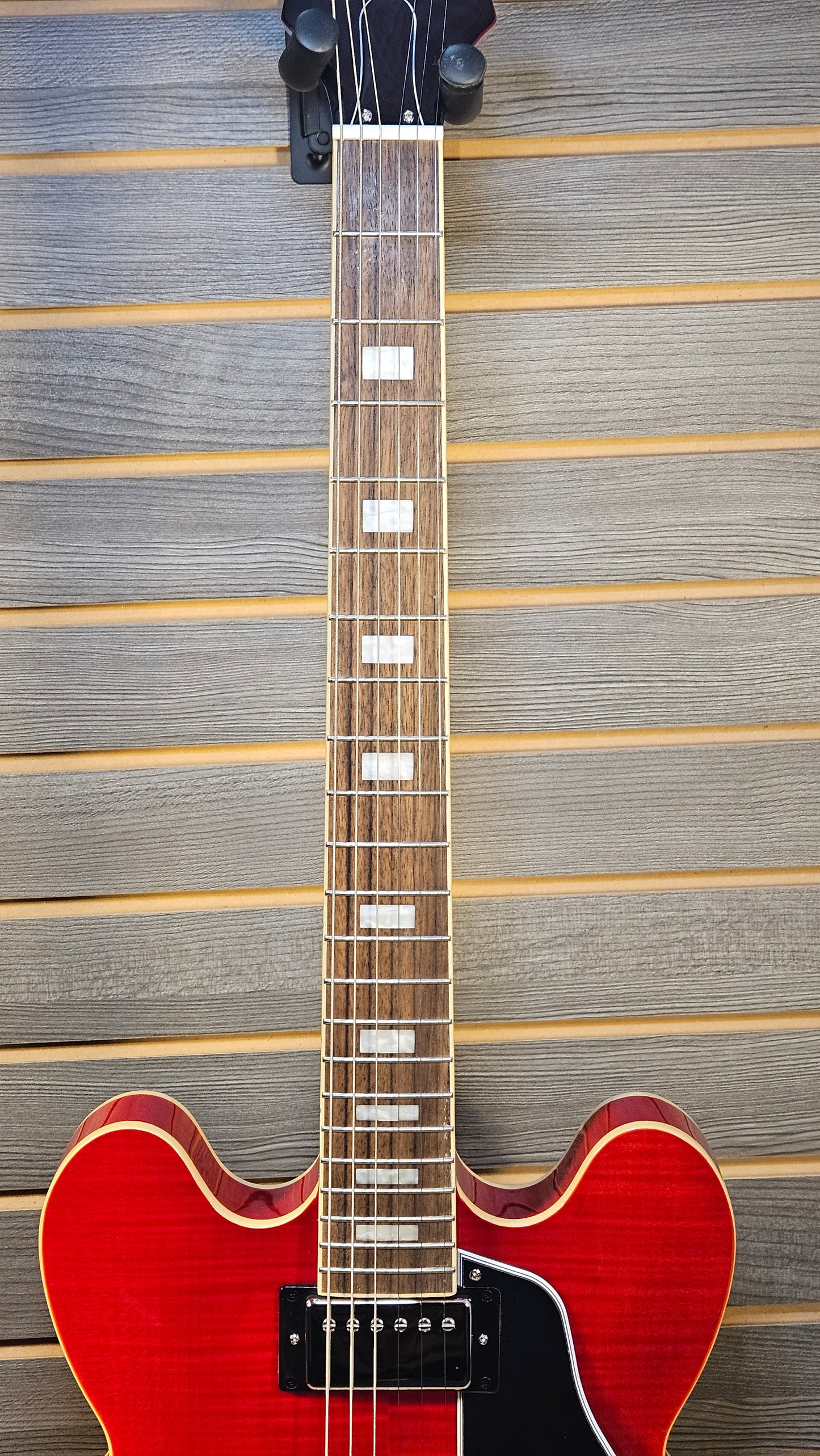 Epiphone ES-335 Cherry Figured Electric Guitar With Premium Gigbag