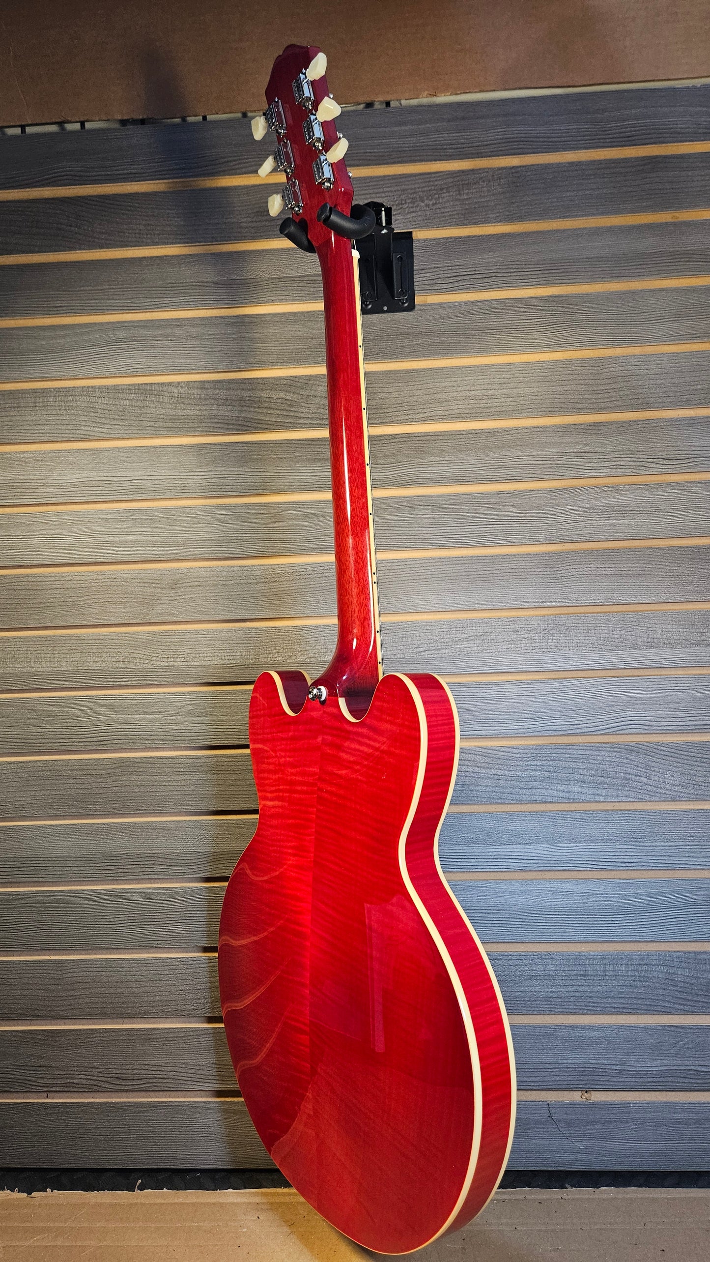 Epiphone ES-335 Cherry Figured Electric Guitar With Premium Gigbag
