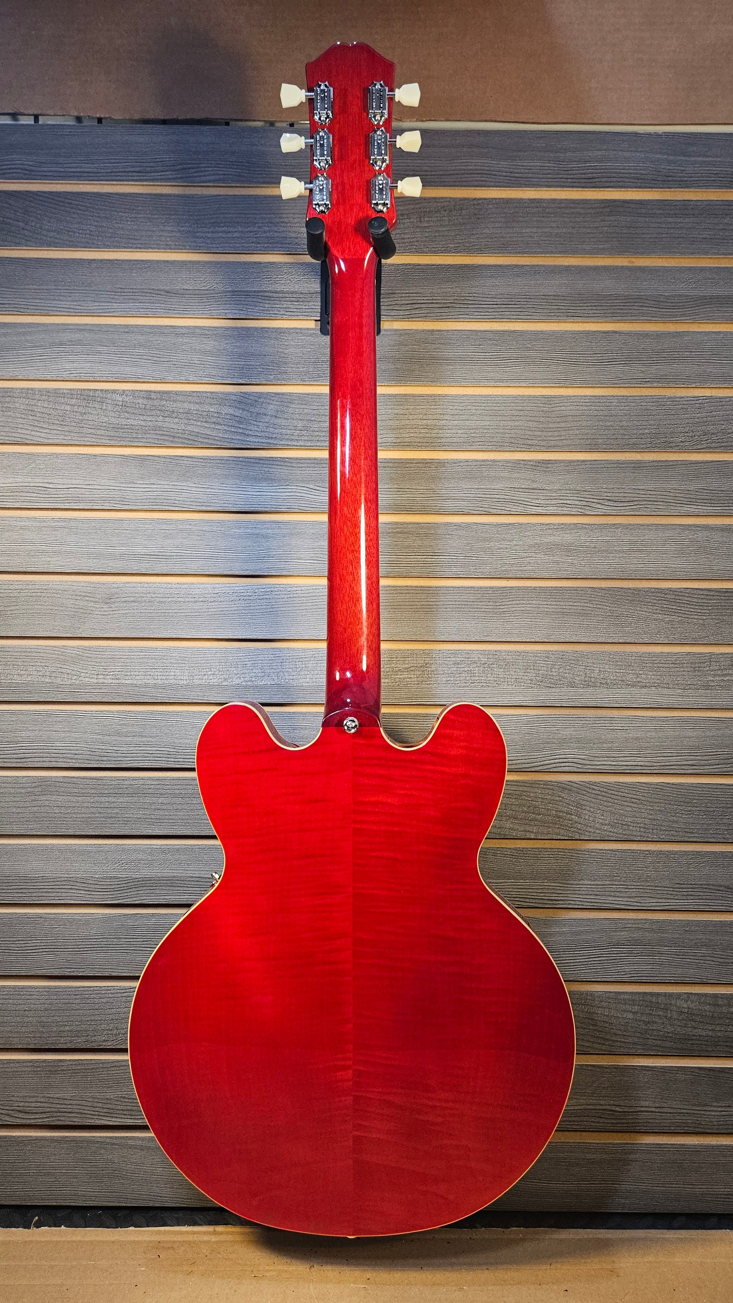 Epiphone ES-335 Cherry Figured Electric Guitar With Premium Gigbag