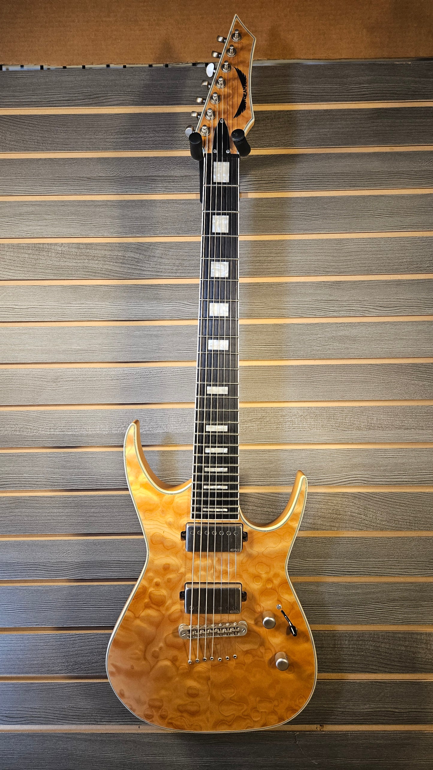 Used Dean Exile QM SN 7 String Electric Guitar