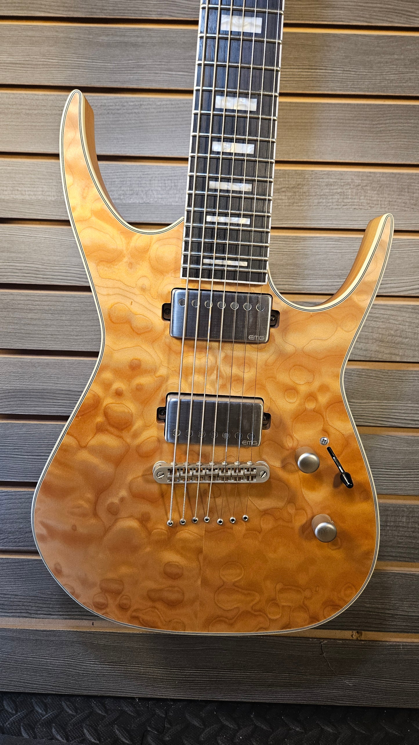 Used Dean Exile QM SN 7 String Electric Guitar