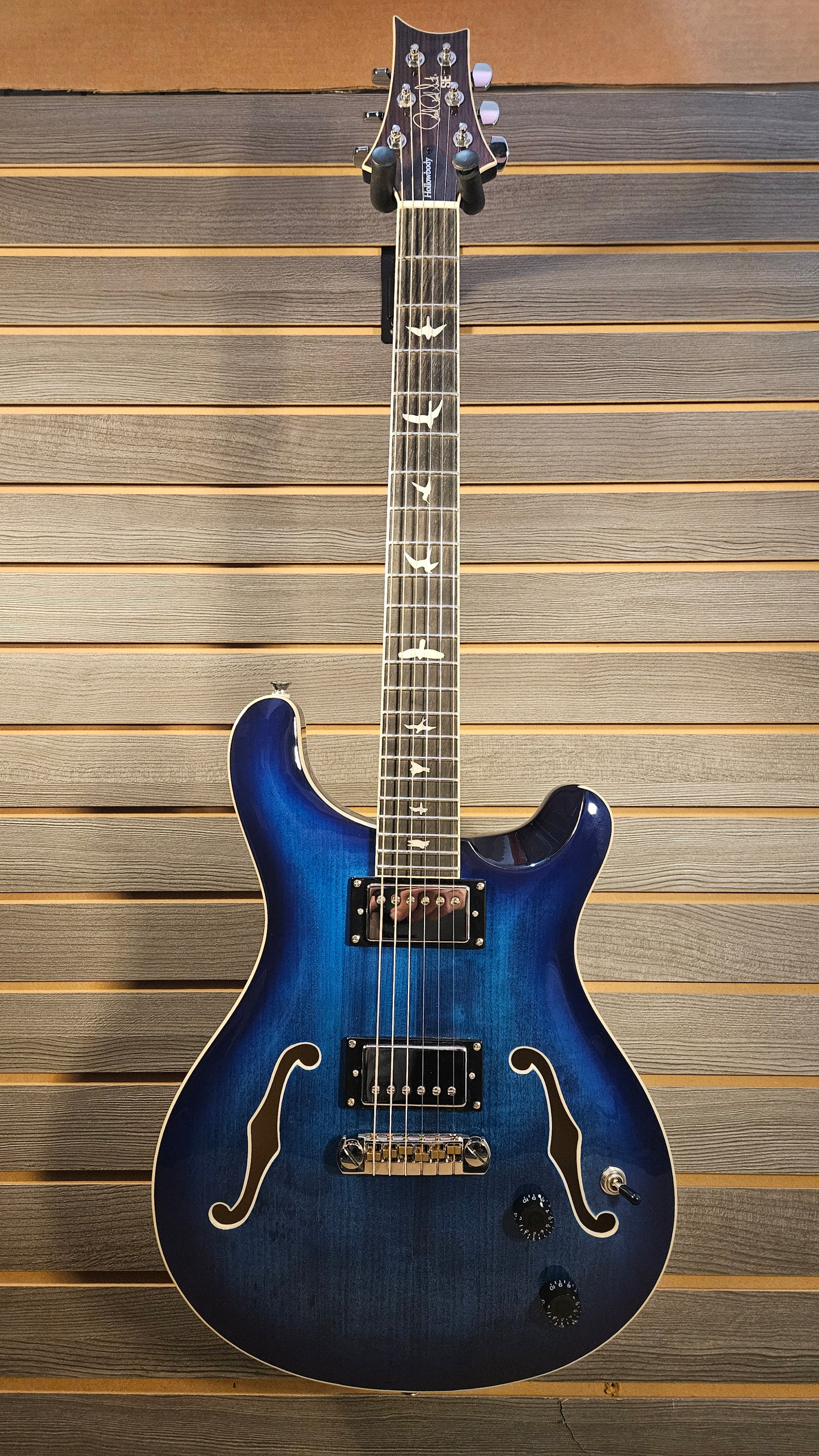 "Used" PRS SE Hollowbody II Faded Blue Burst With Hardcase