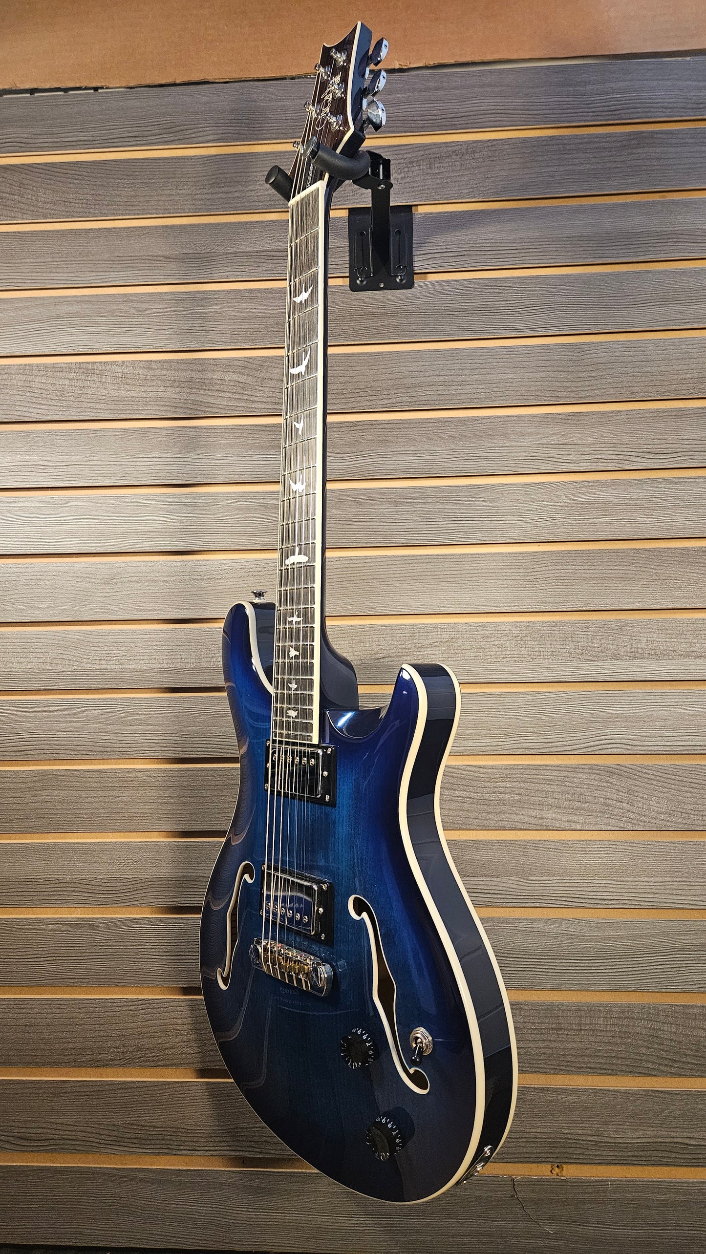 "Used" PRS SE Hollowbody II Faded Blue Burst With Hardcase