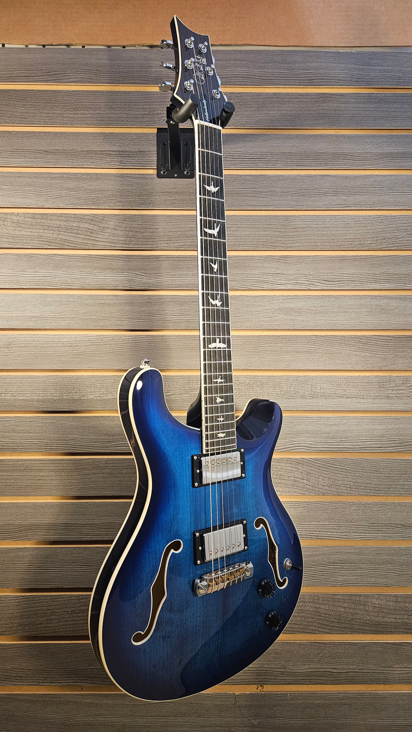 "Used" PRS SE Hollowbody II Faded Blue Burst With Hardcase