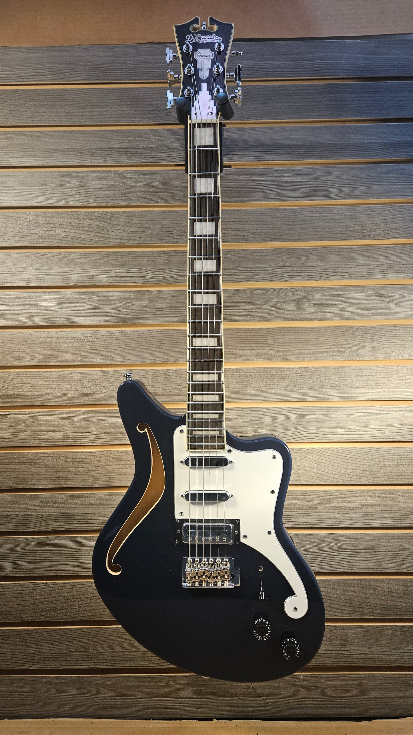 Used D'Angelico Premier Series Electric Guitar Navy Blue With Gig Bag