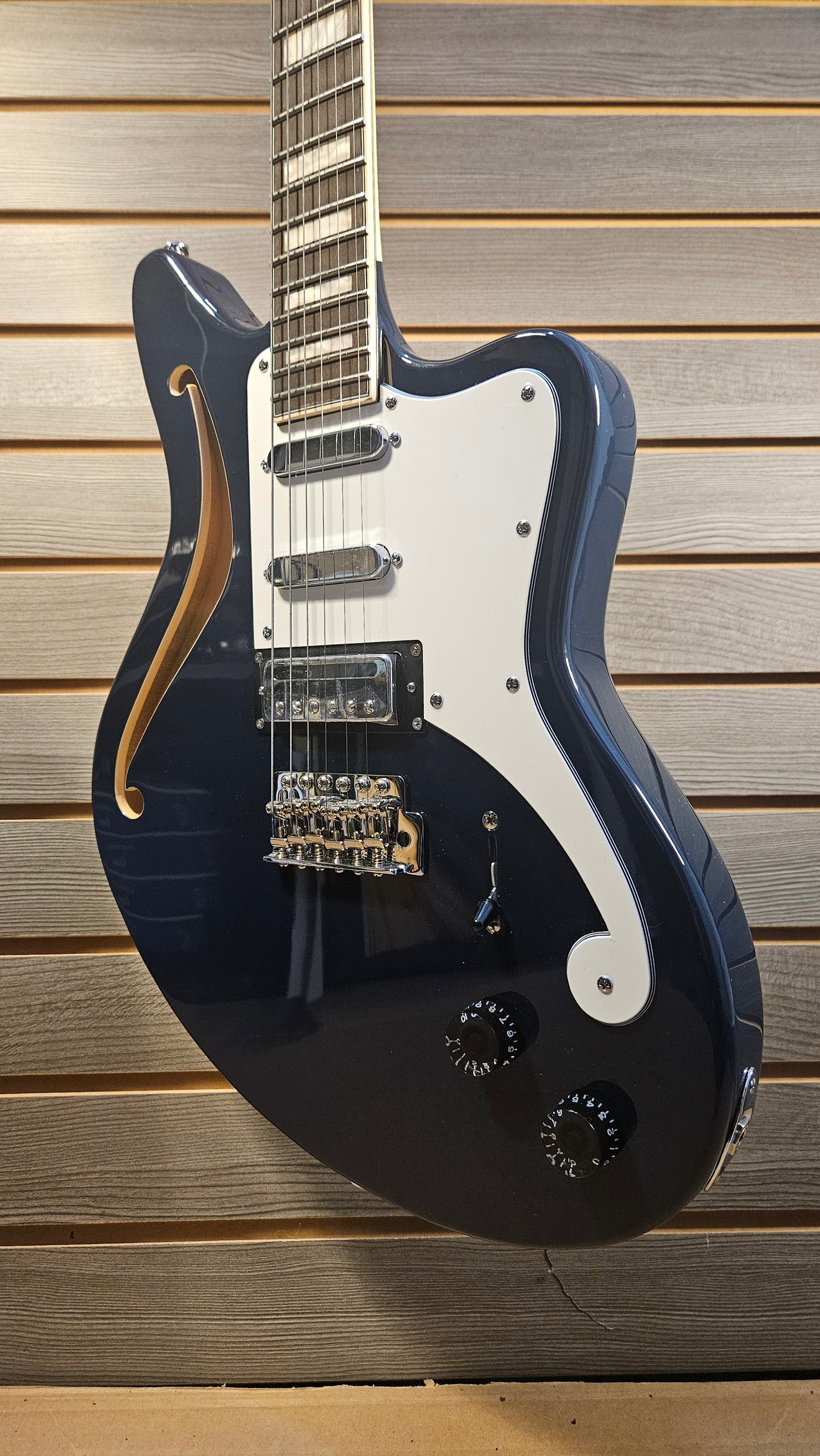 Used D'Angelico Premier Series Electric Guitar Navy Blue With Gig Bag