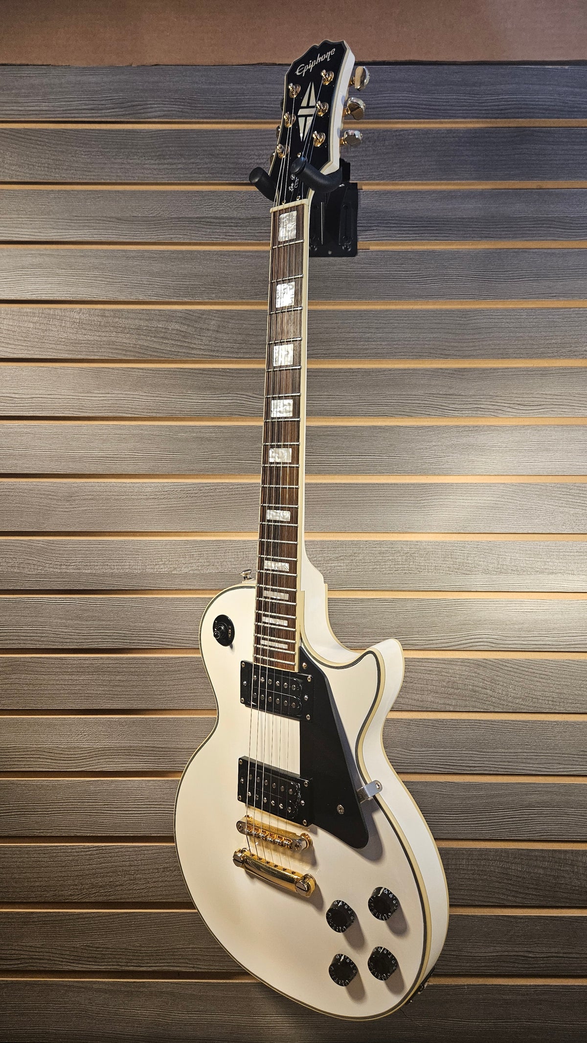 Used Epiphone Les Paul Custom White