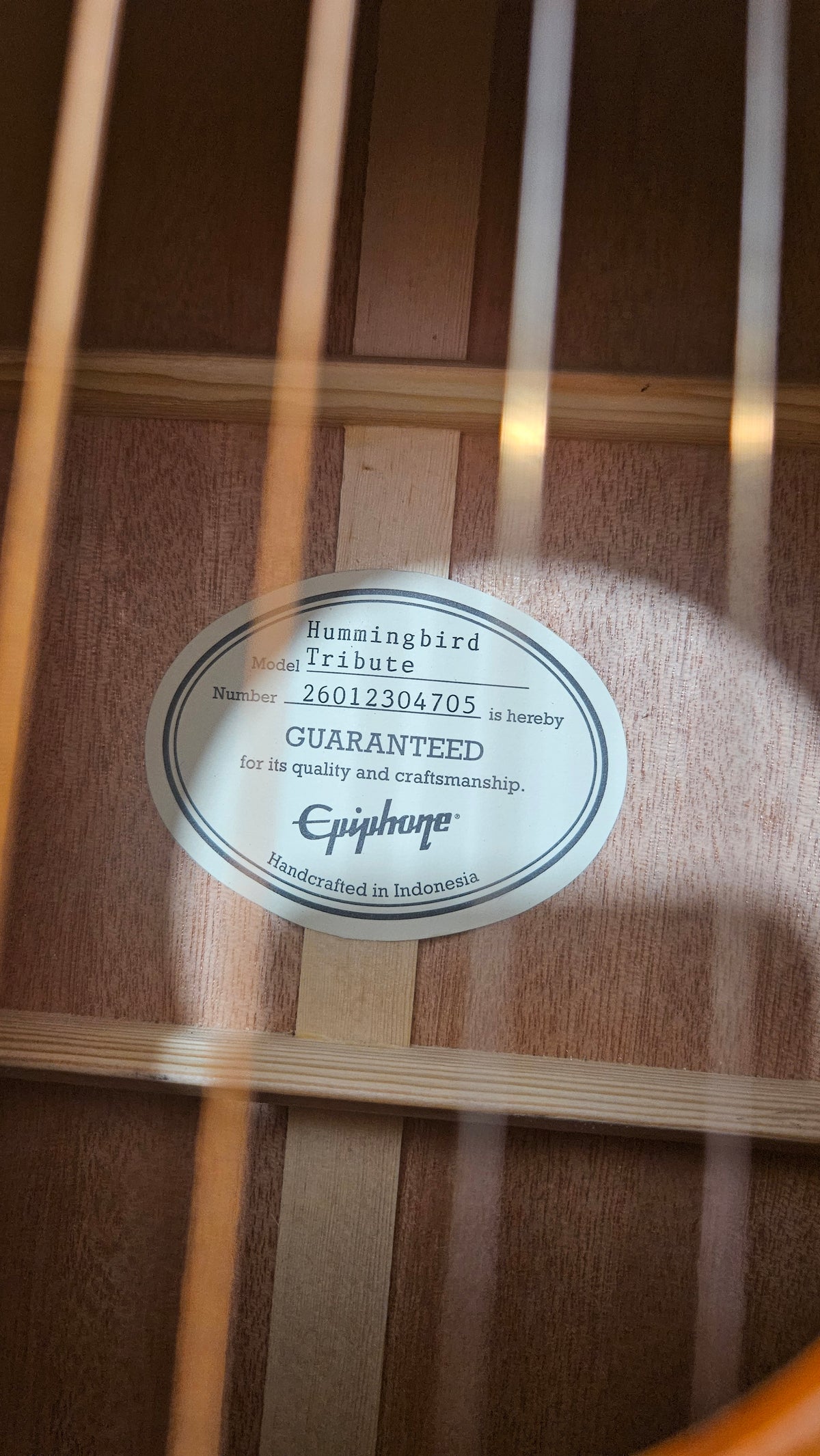 Epiphone Hummingbird Tribute Antique Natural (4705)