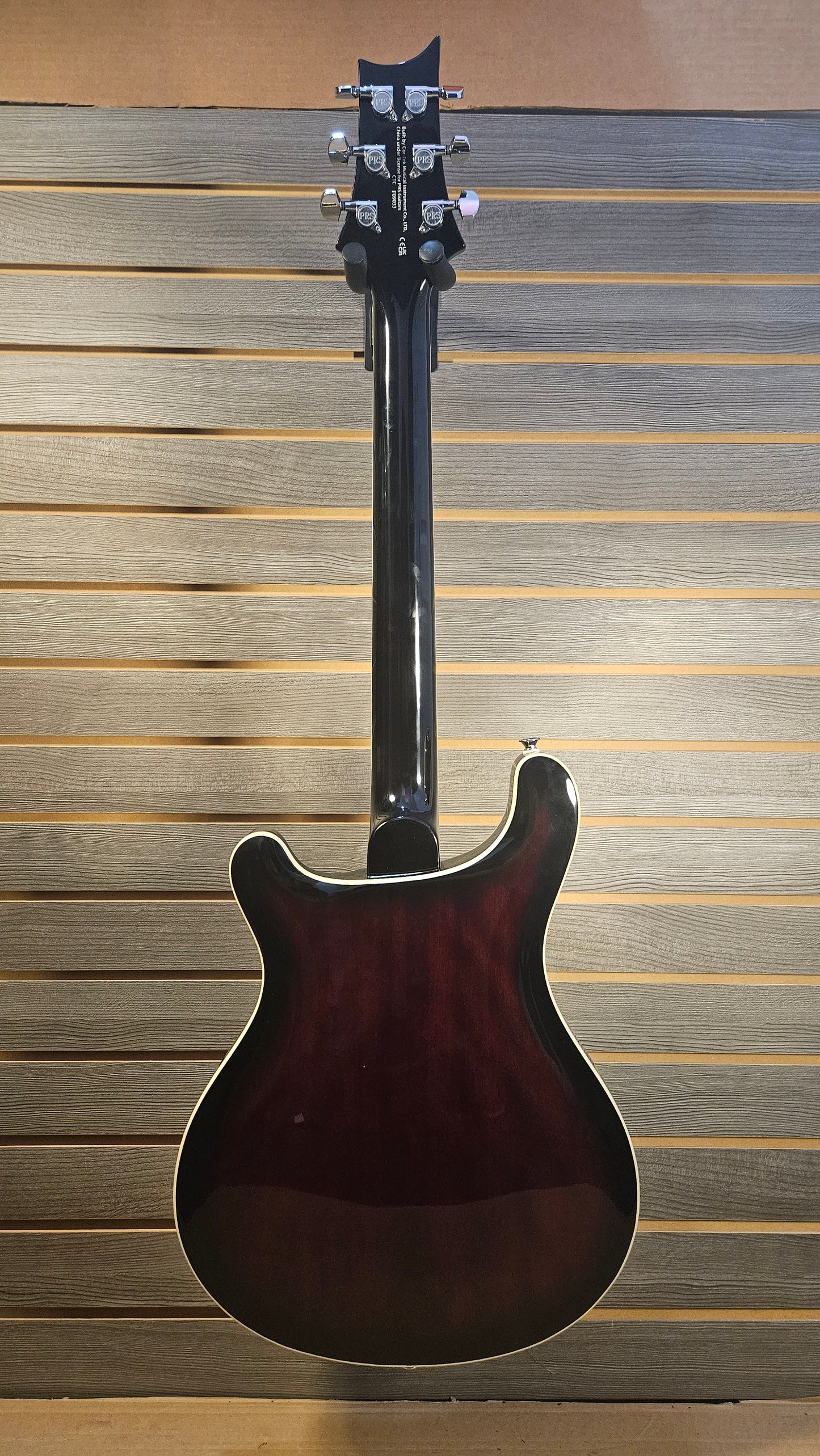 Used PRS SE Hollow Body Fired Red Burst With Hard Case