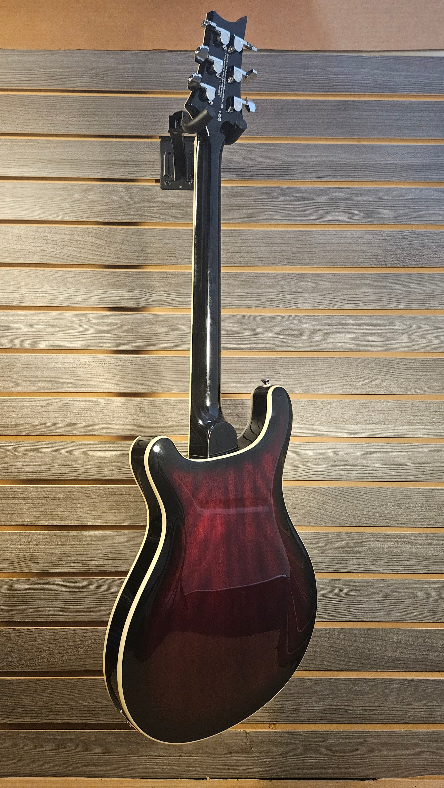 Used PRS SE Hollow Body Fired Red Burst With Hard Case