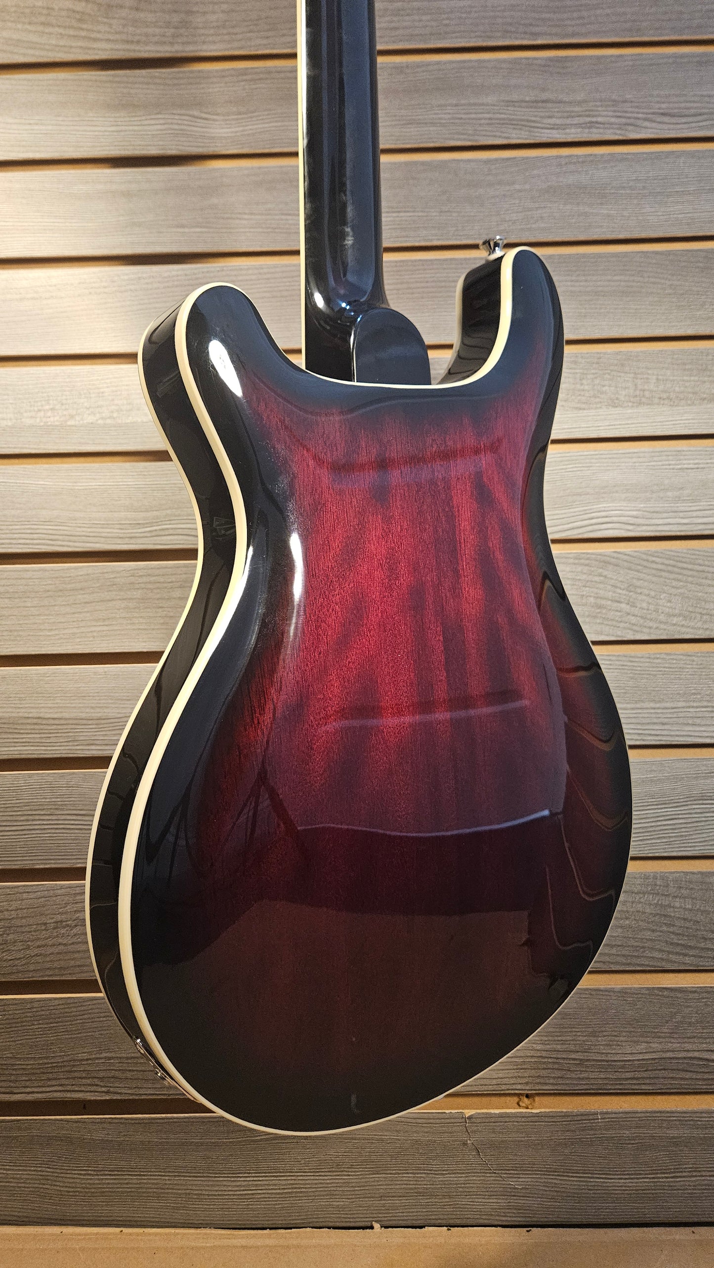 Used PRS SE Hollow Body Fired Red Burst With Hard Case