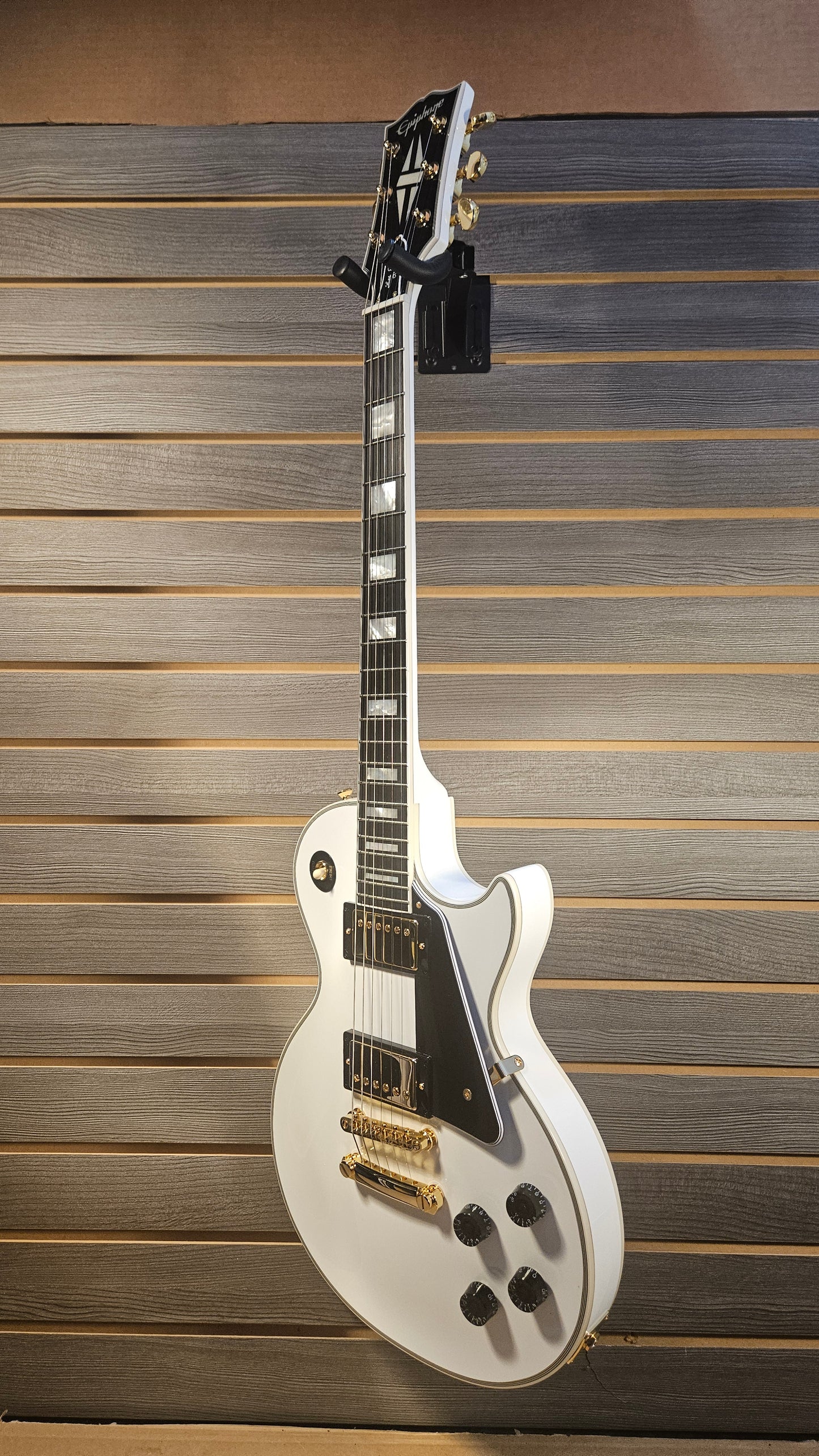 Epiphone Les Paul Custom White With Hard Case