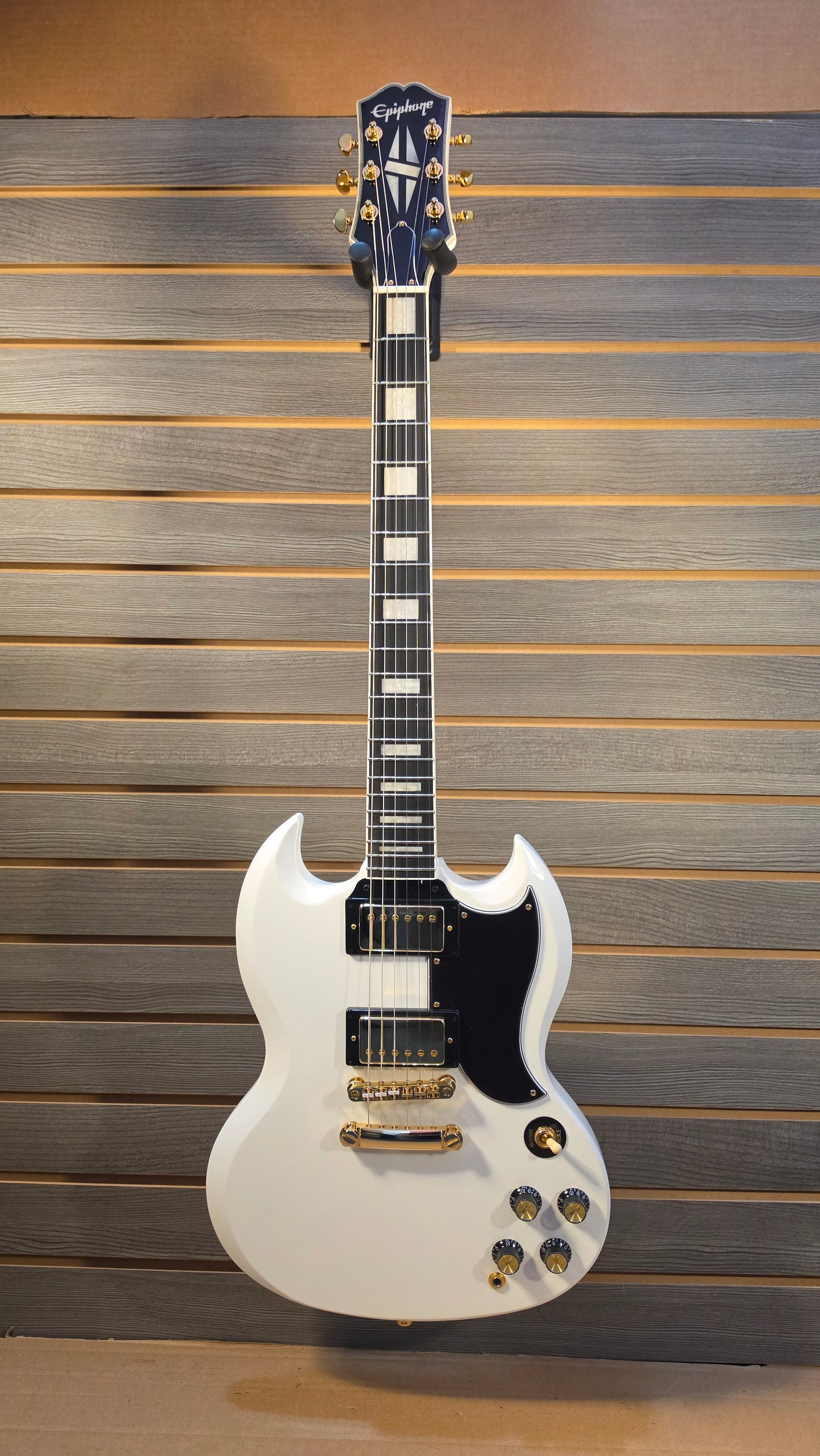 Epiphone SG Custom Electric Guitar Alpine White With Premium Gig Bag