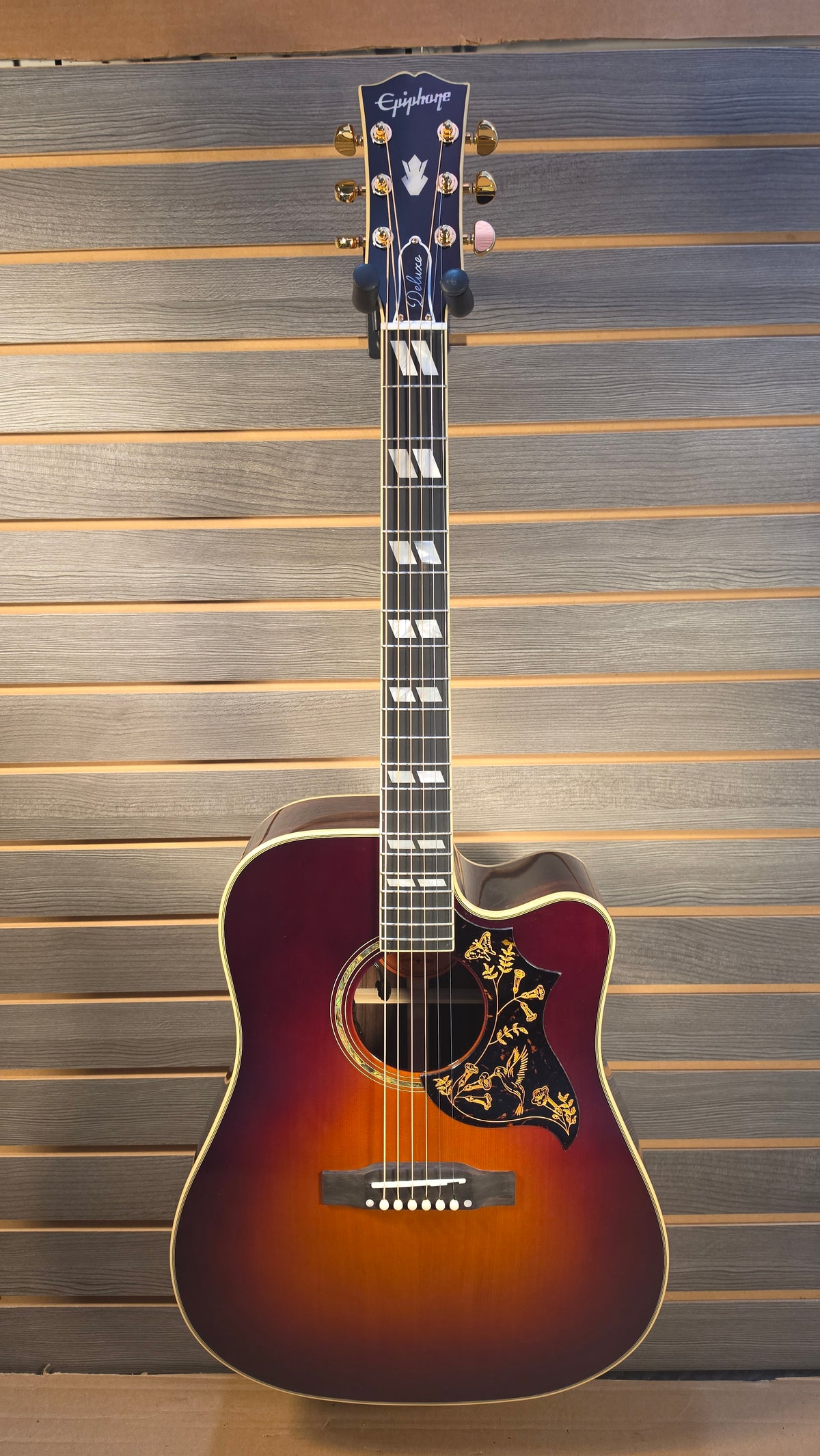 Epiphone IGC Hummingbird Autumn Burst S#1034 With Premium Soft Case