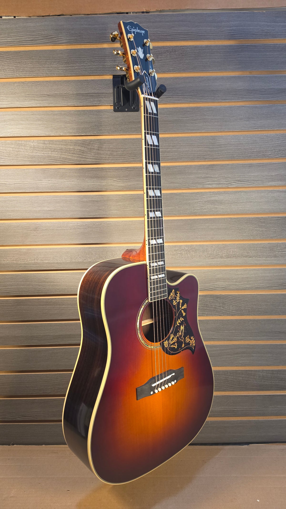 Epiphone IGC Hummingbird Autumn Burst S#1034 With Premium Soft Case