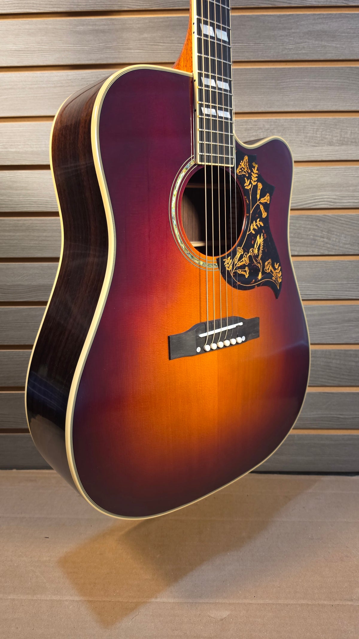 Epiphone IGC Hummingbird Autumn Burst S#1034 With Premium Soft Case