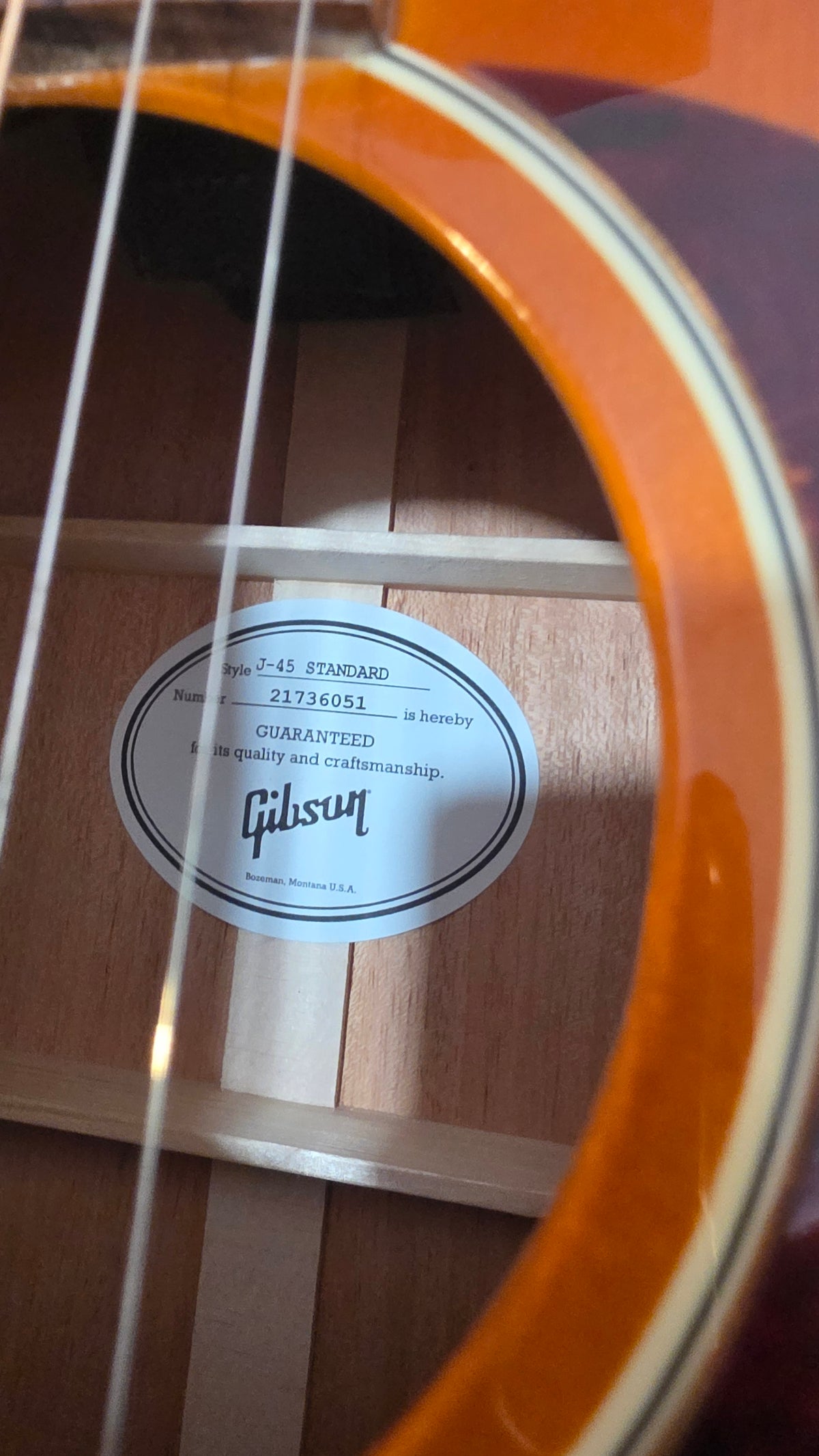 Gibson J-45 Standard Heritage Cherry Sunburst Acoustic Electric With Hardcase