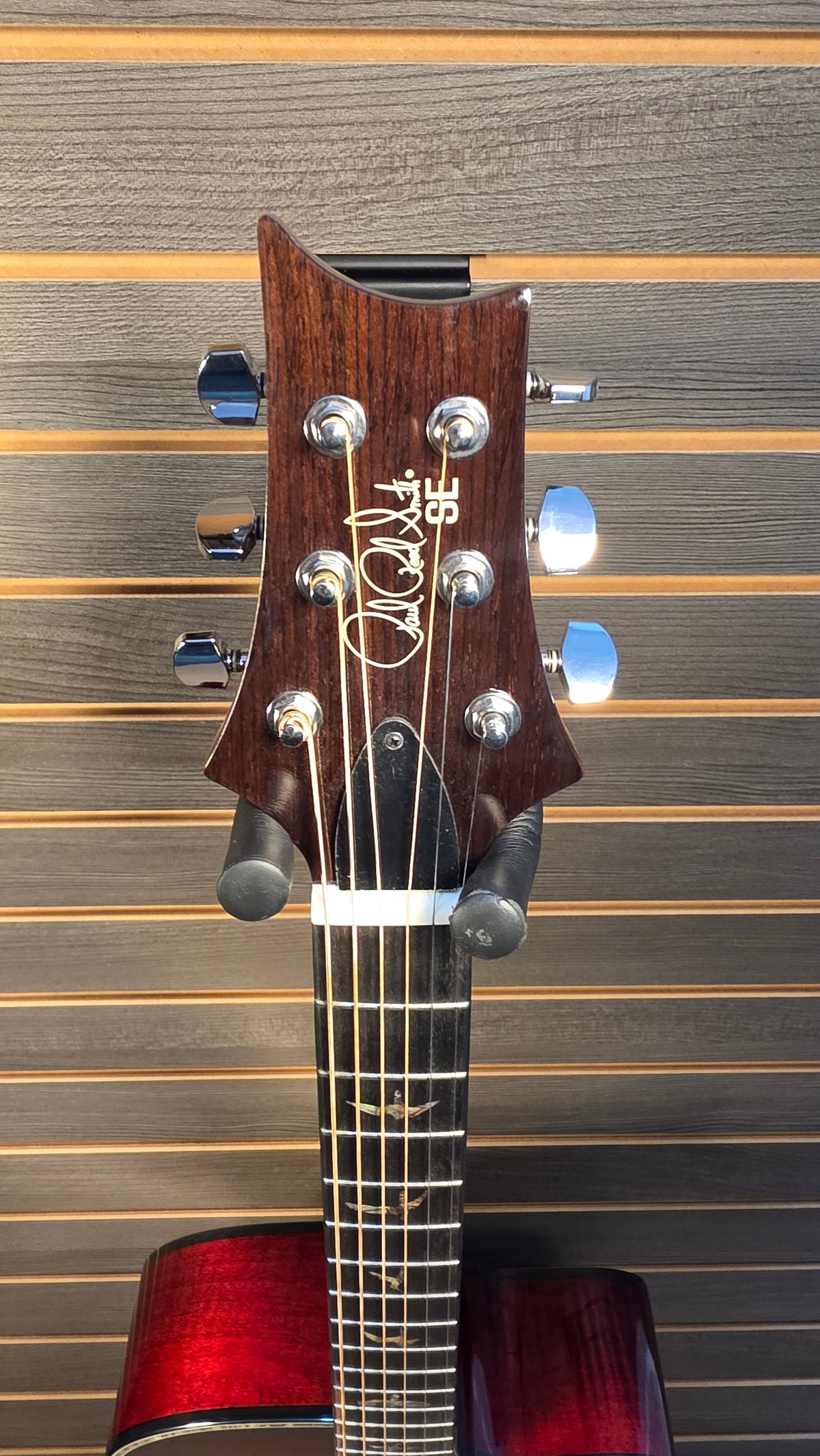 Used PRS Se A50E Cutaway Acoustic Eclectric Fire Red Burst