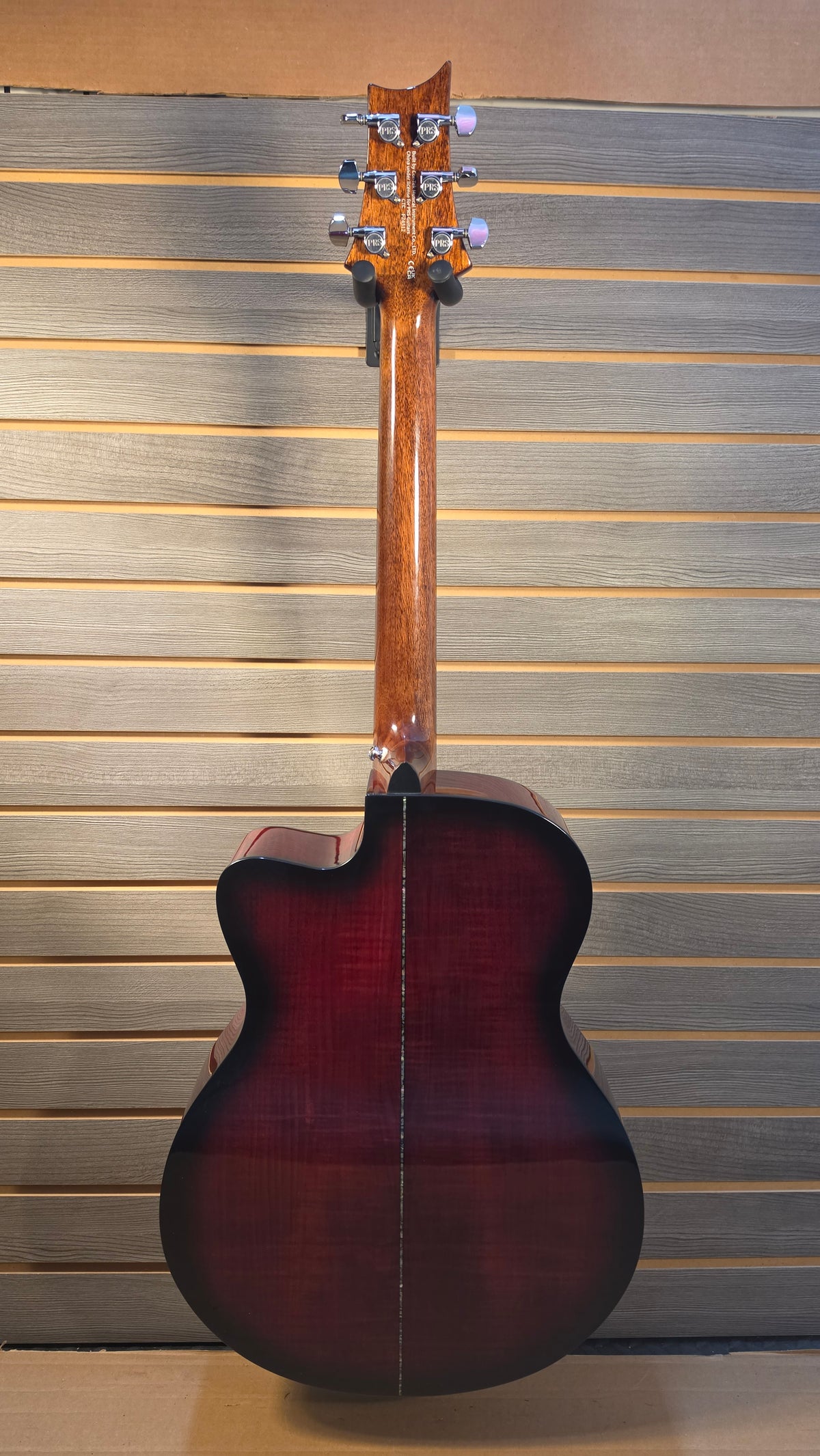 Used PRS Se A50E Cutaway Acoustic Eclectric Fire Red Burst