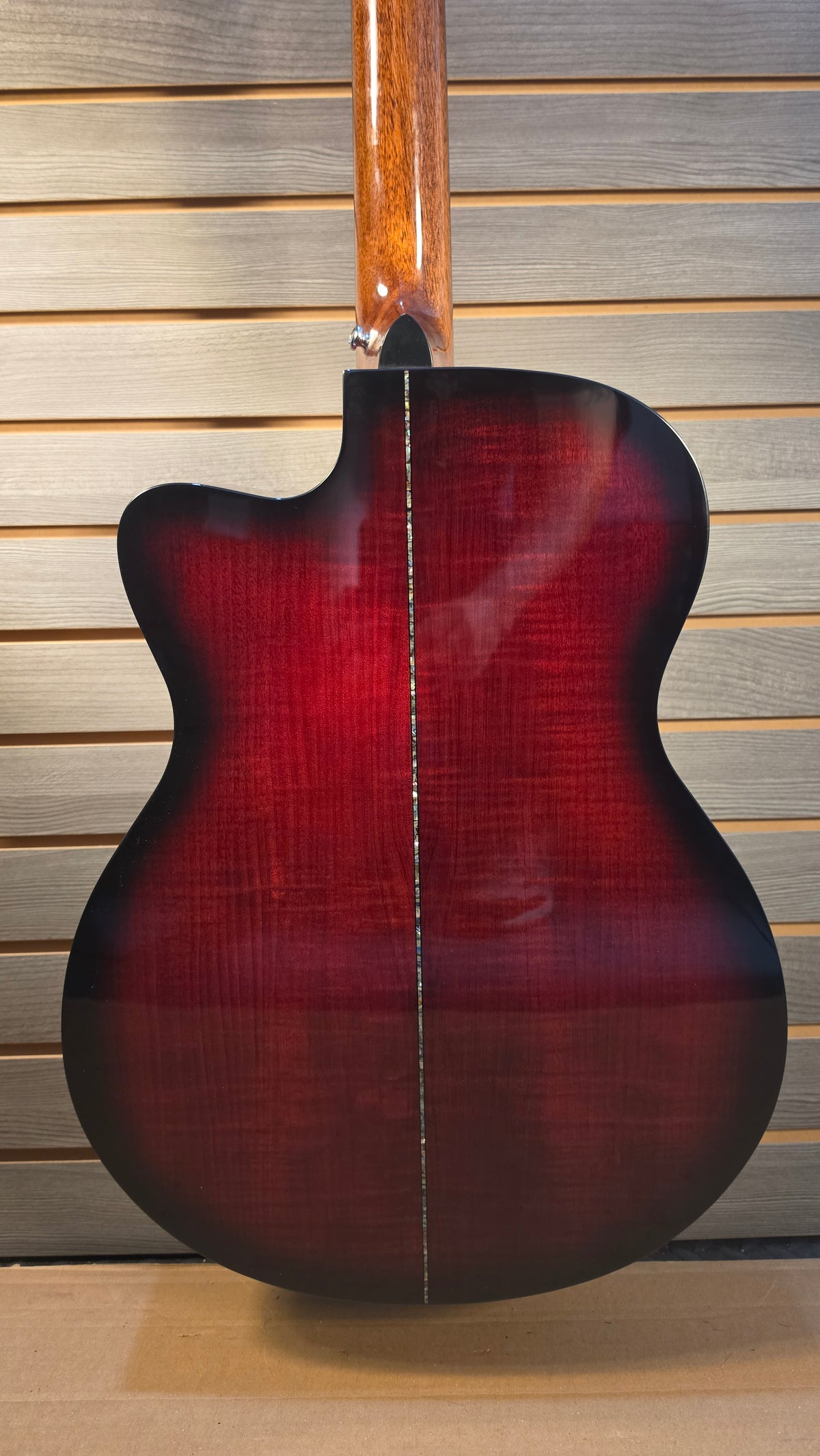 Used PRS Se A50E Cutaway Acoustic Eclectric Fire Red Burst