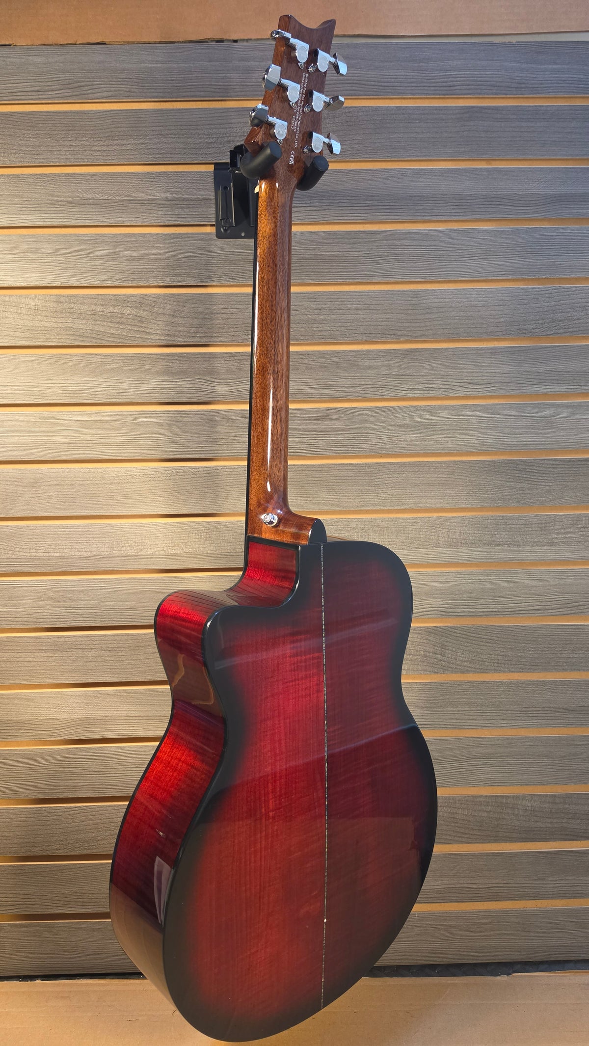 Used PRS Se A50E Cutaway Acoustic Eclectric Fire Red Burst