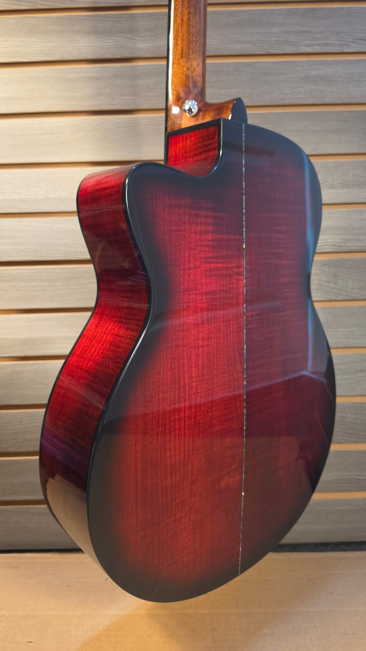 Used PRS Se A50E Cutaway Acoustic Eclectric Fire Red Burst