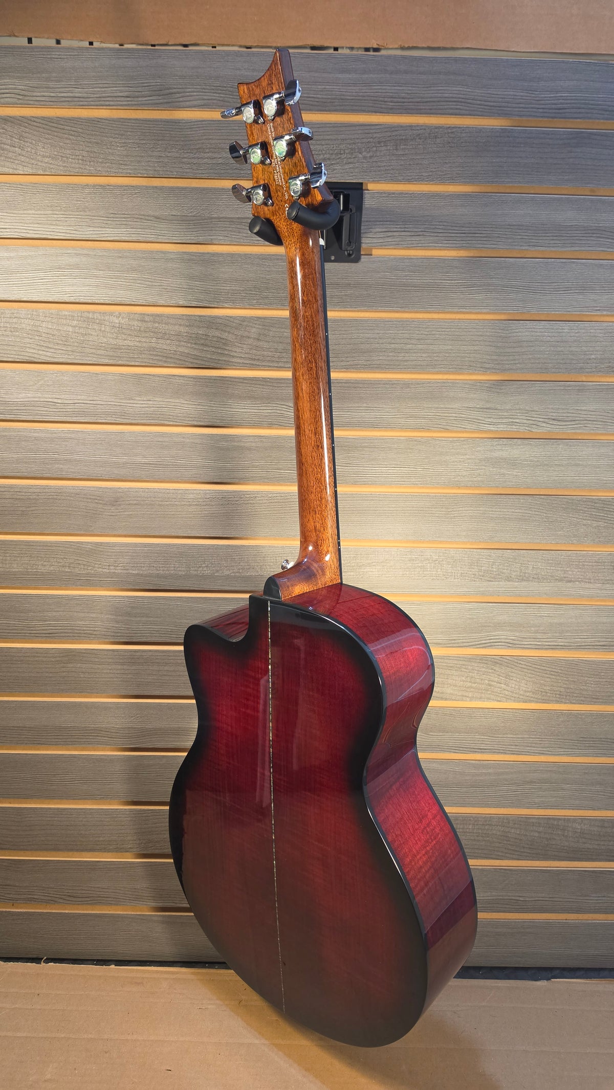 Used PRS Se A50E Cutaway Acoustic Eclectric Fire Red Burst