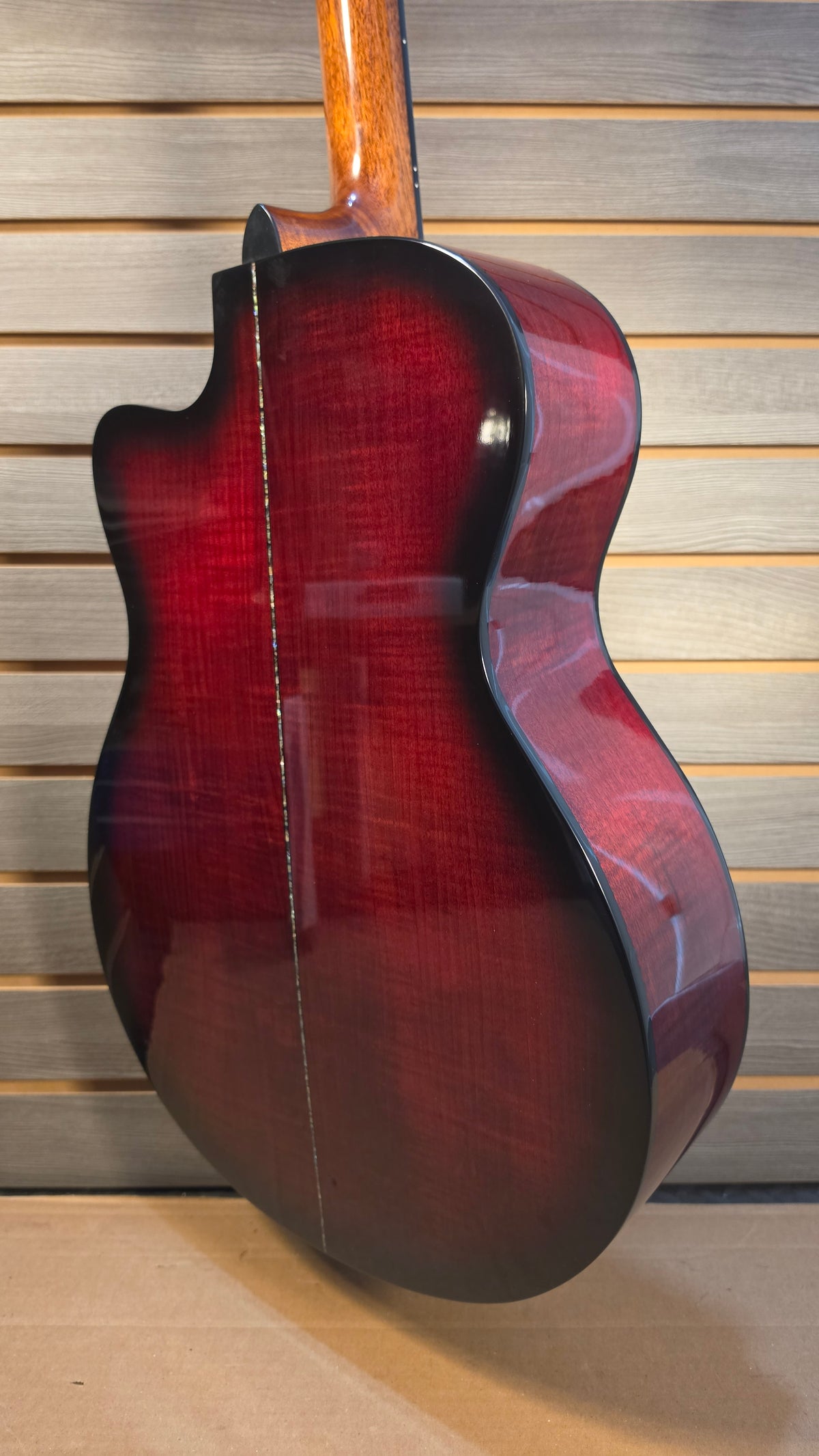 Used PRS Se A50E Cutaway Acoustic Eclectric Fire Red Burst