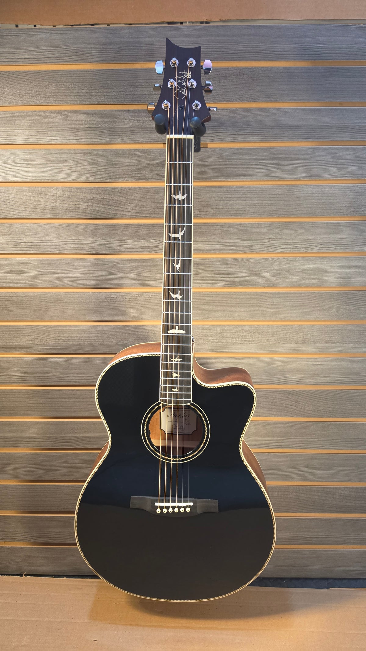 Used PRS SE A20E Cutaway Acoustic Electric Guitar Black