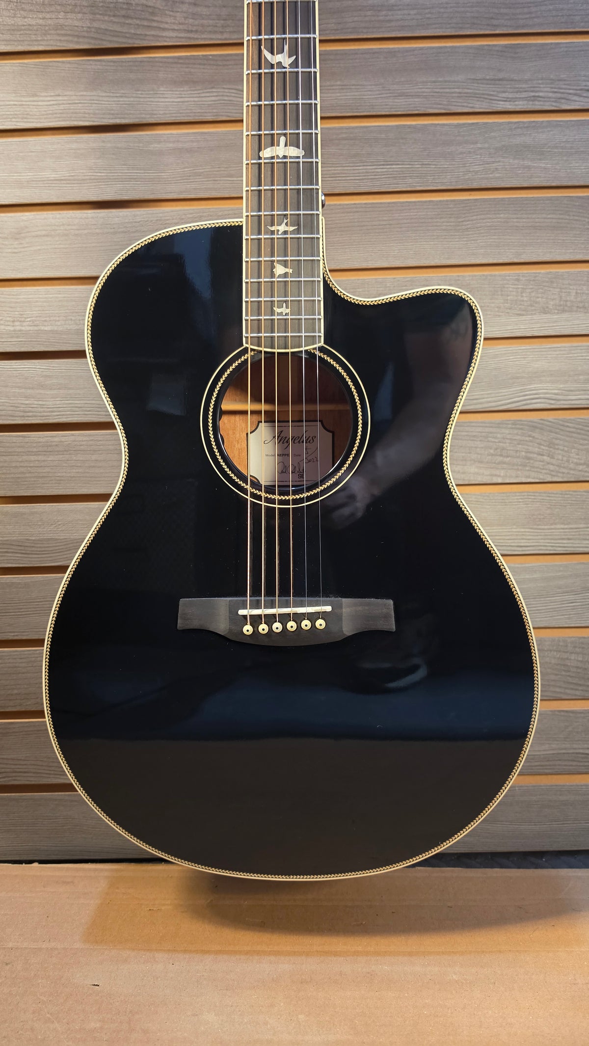 Used PRS SE A20E Cutaway Acoustic Electric Guitar Black