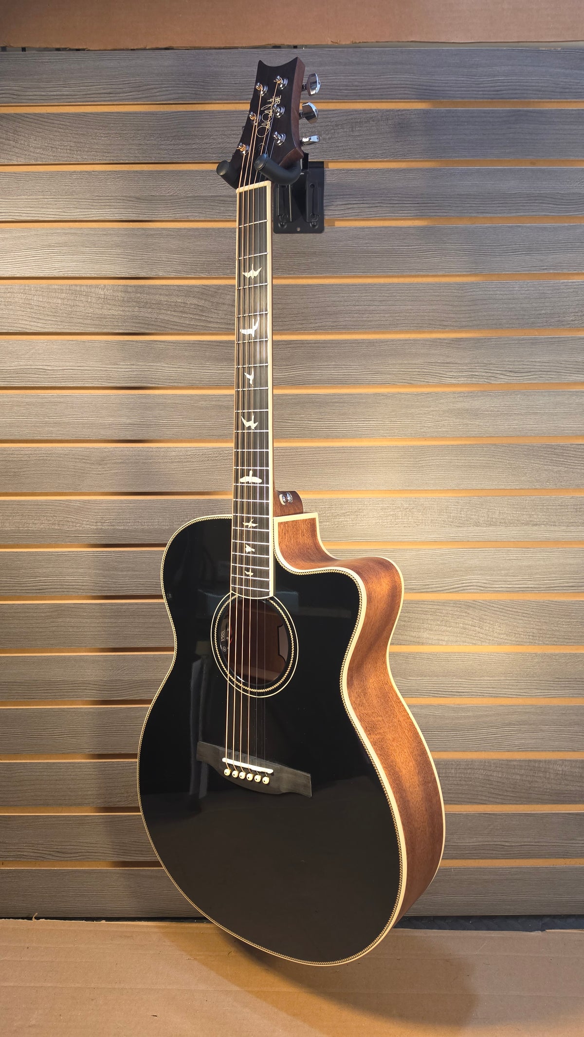 Used PRS SE A20E Cutaway Acoustic Electric Guitar Black