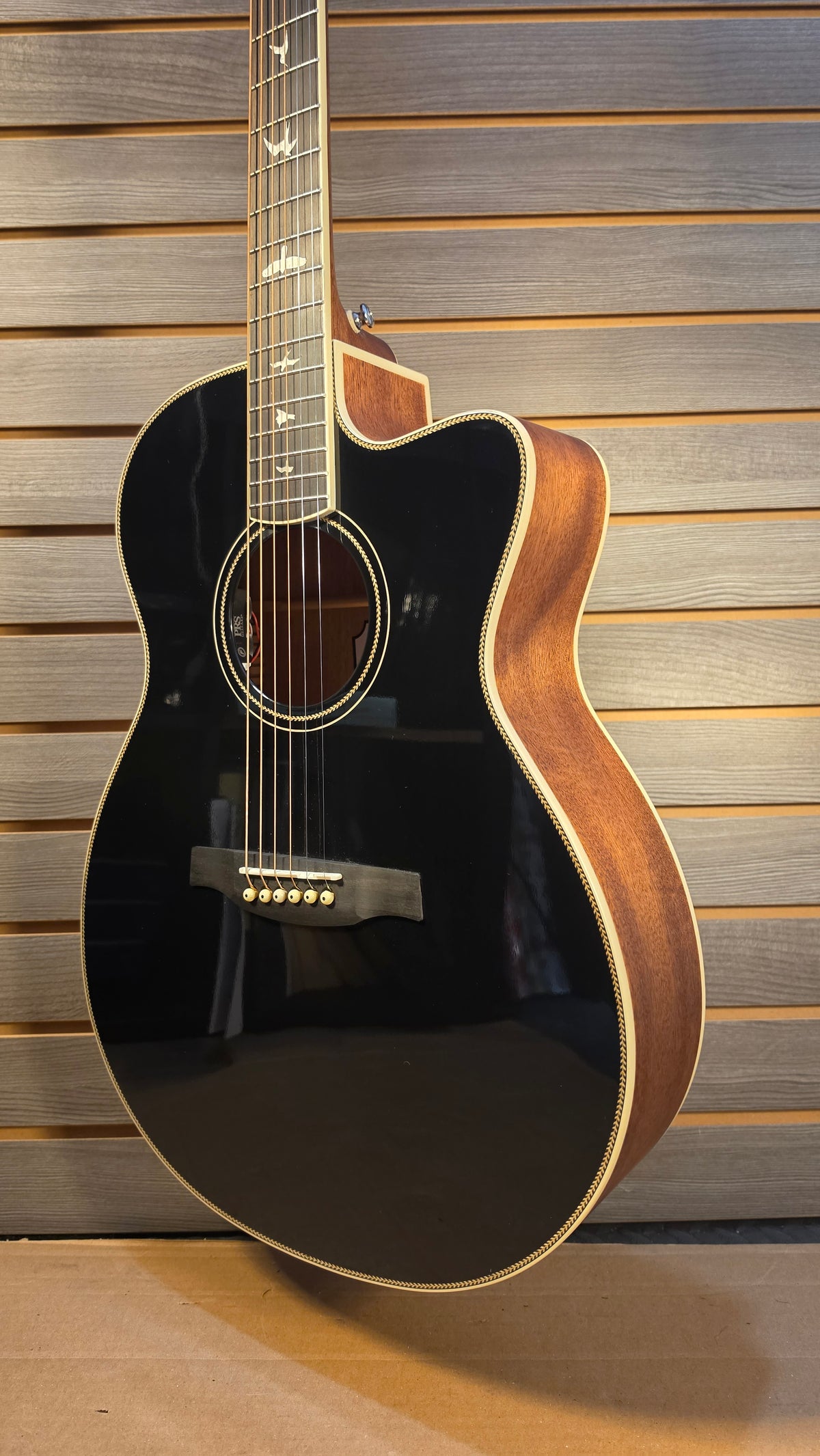 Used PRS SE A20E Cutaway Acoustic Electric Guitar Black