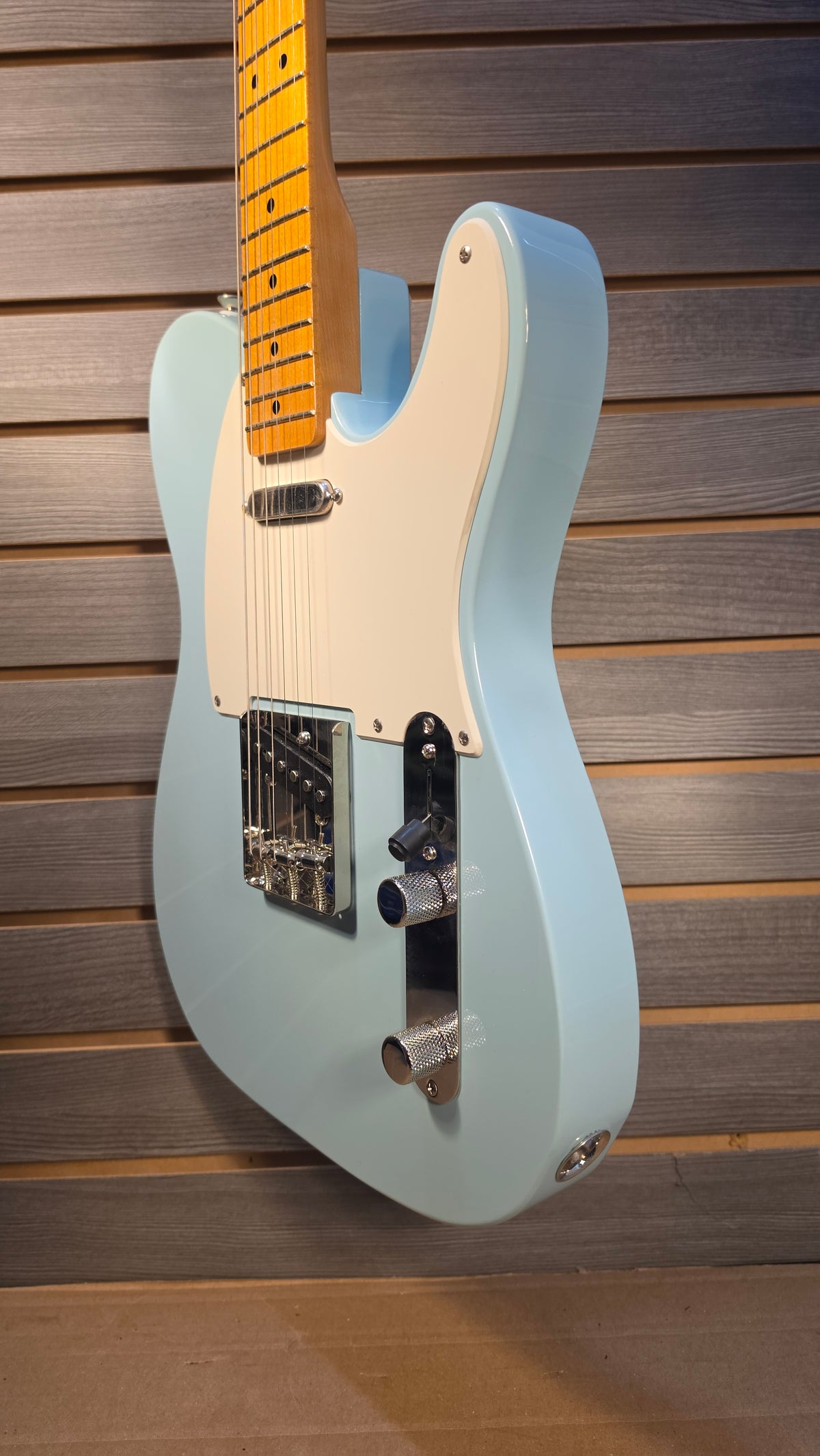 Used Squier Classic Vibe 50s Telecaster Electric Guitar Sonic Blue