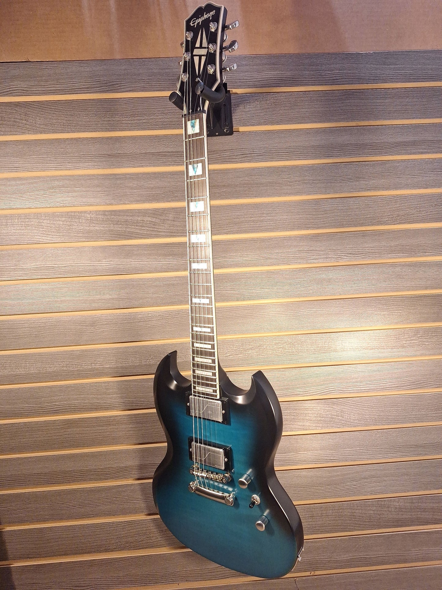 Epiphone SG Prophecy Blue Tiger Aged Gloss