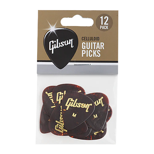 Gibson Thin Celluloid Picks 12 Pack