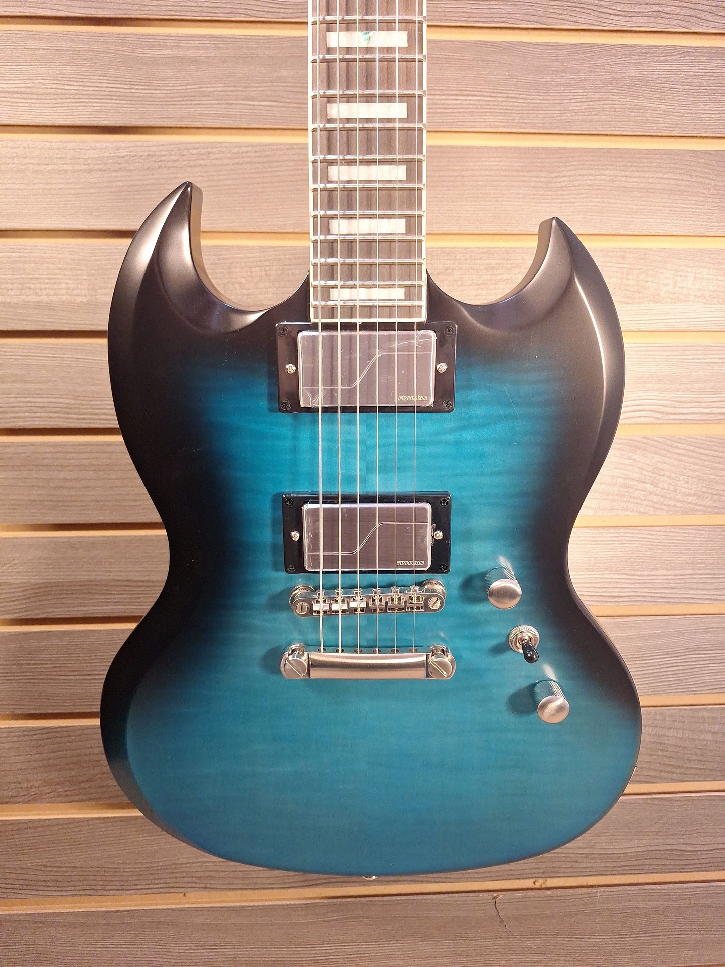 Epiphone SG Prophecy Blue Tiger Aged Gloss