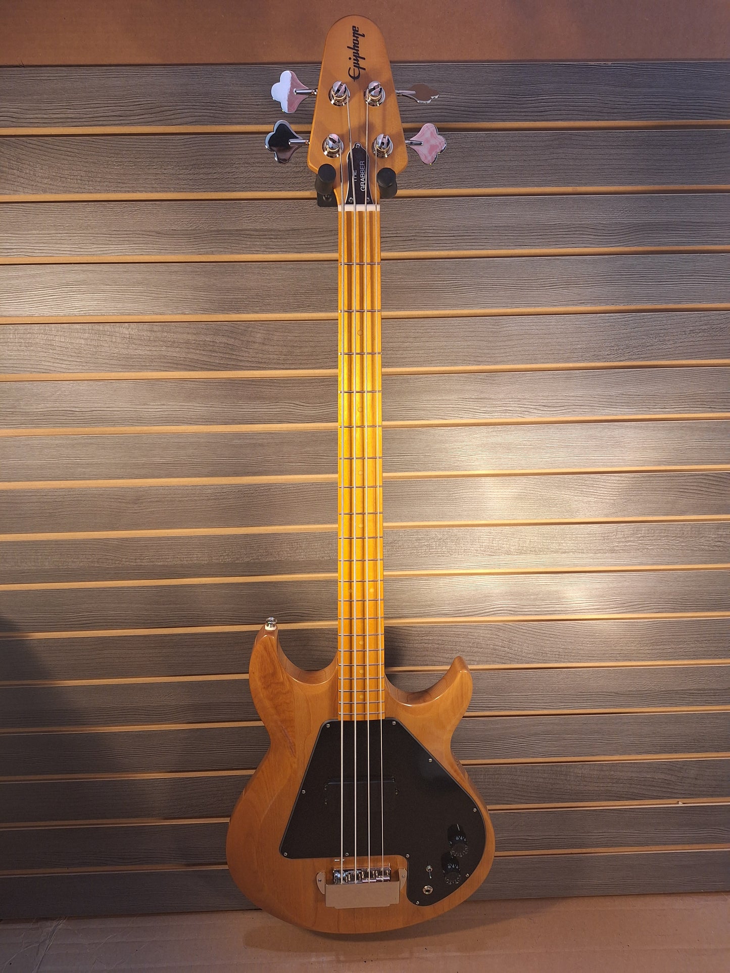 Epiphone Grabber Bass Natural With Premium Gig Bag