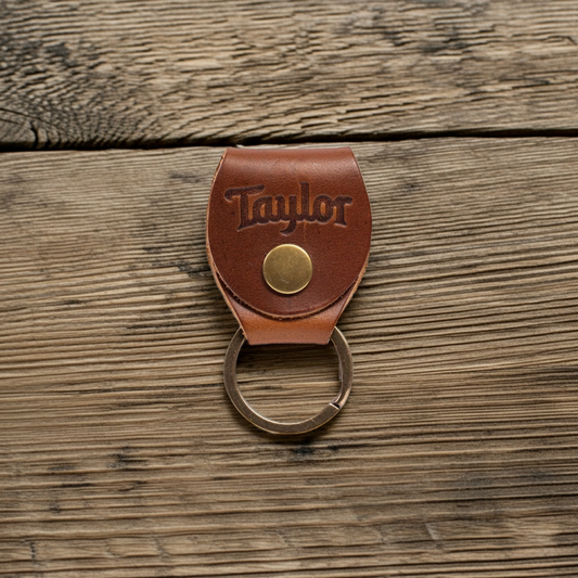 Taylor Key Ring With Pick Holder Brown