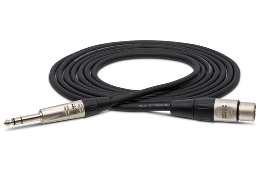 Hosa HXS 050 Prob Balanced Interconnect 50' XLR3F To 1/4 Inch TRS Cable